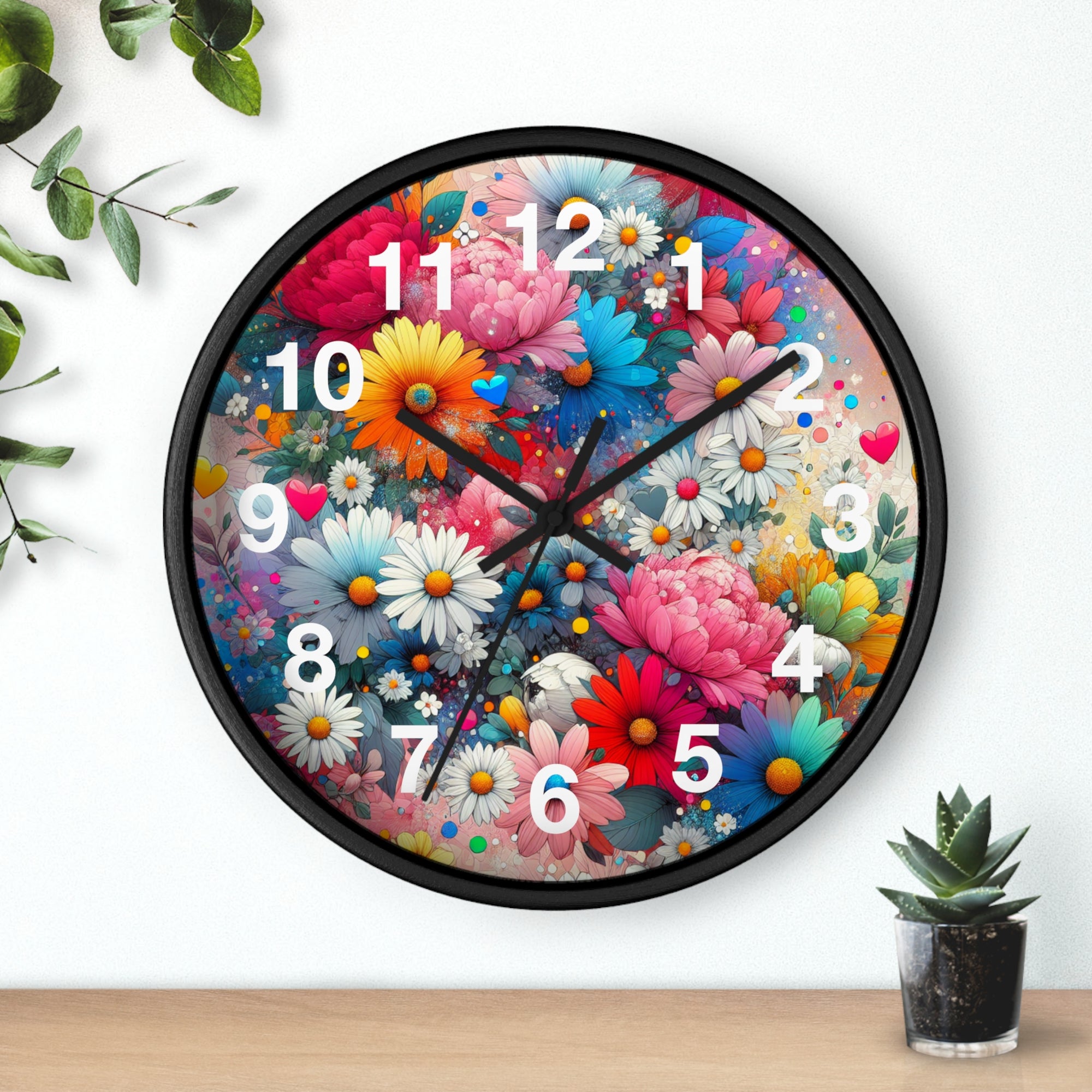 Blooming Floral Wall Clock