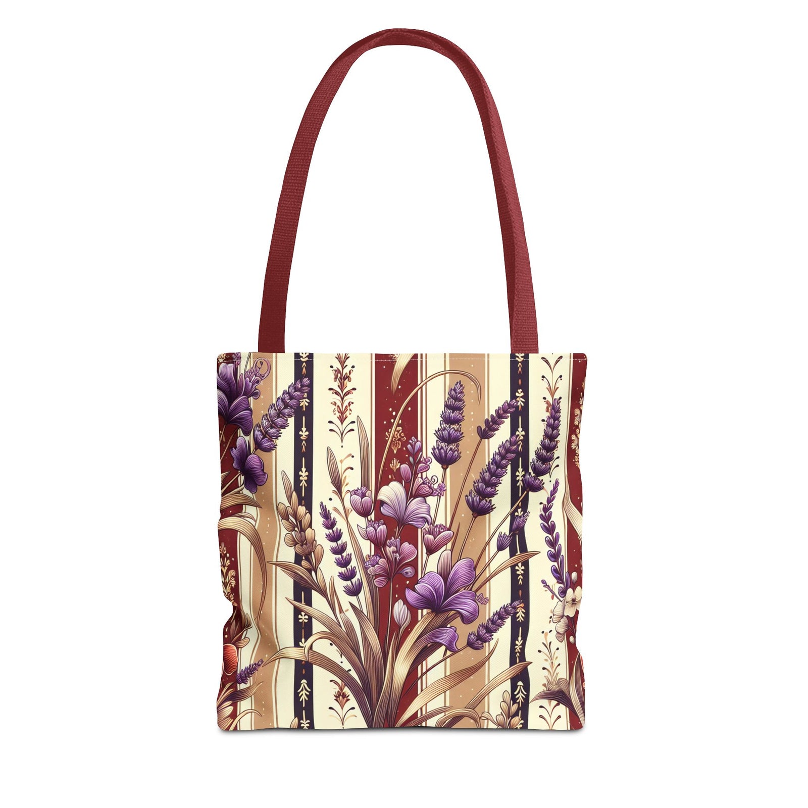 Lavender Floral Pattern Tote Bag