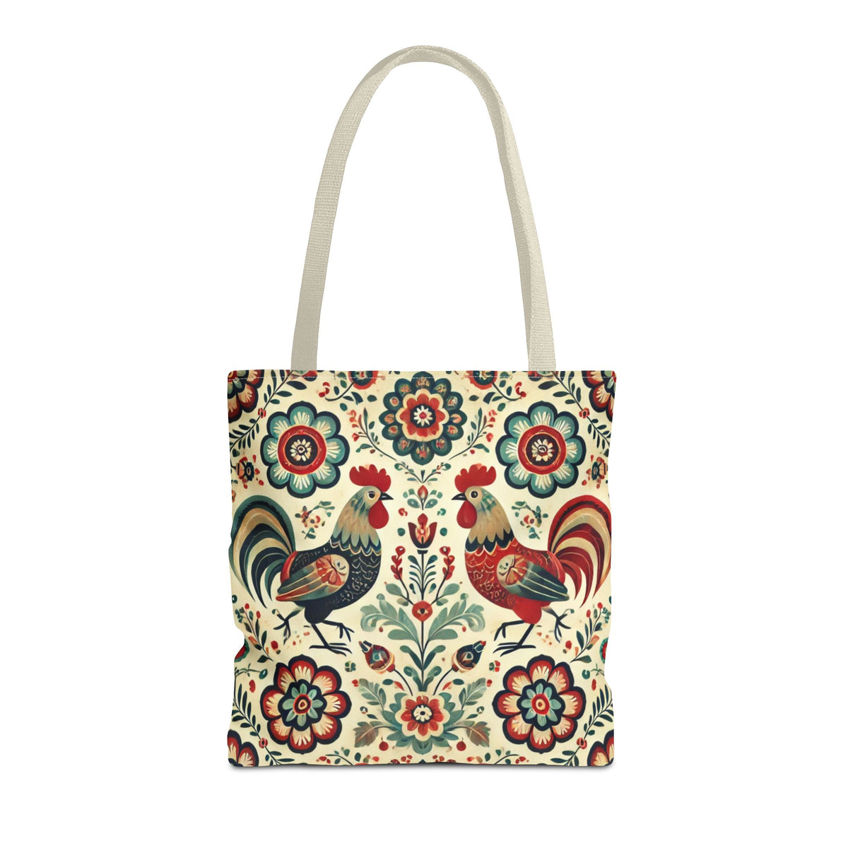 Polish Rooster Retro Themed Tote Bag
