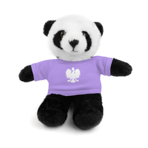 Stuffed Animals with Polish Eagle Tee - Lavender / Panda / 8" - Polish Shirt Store