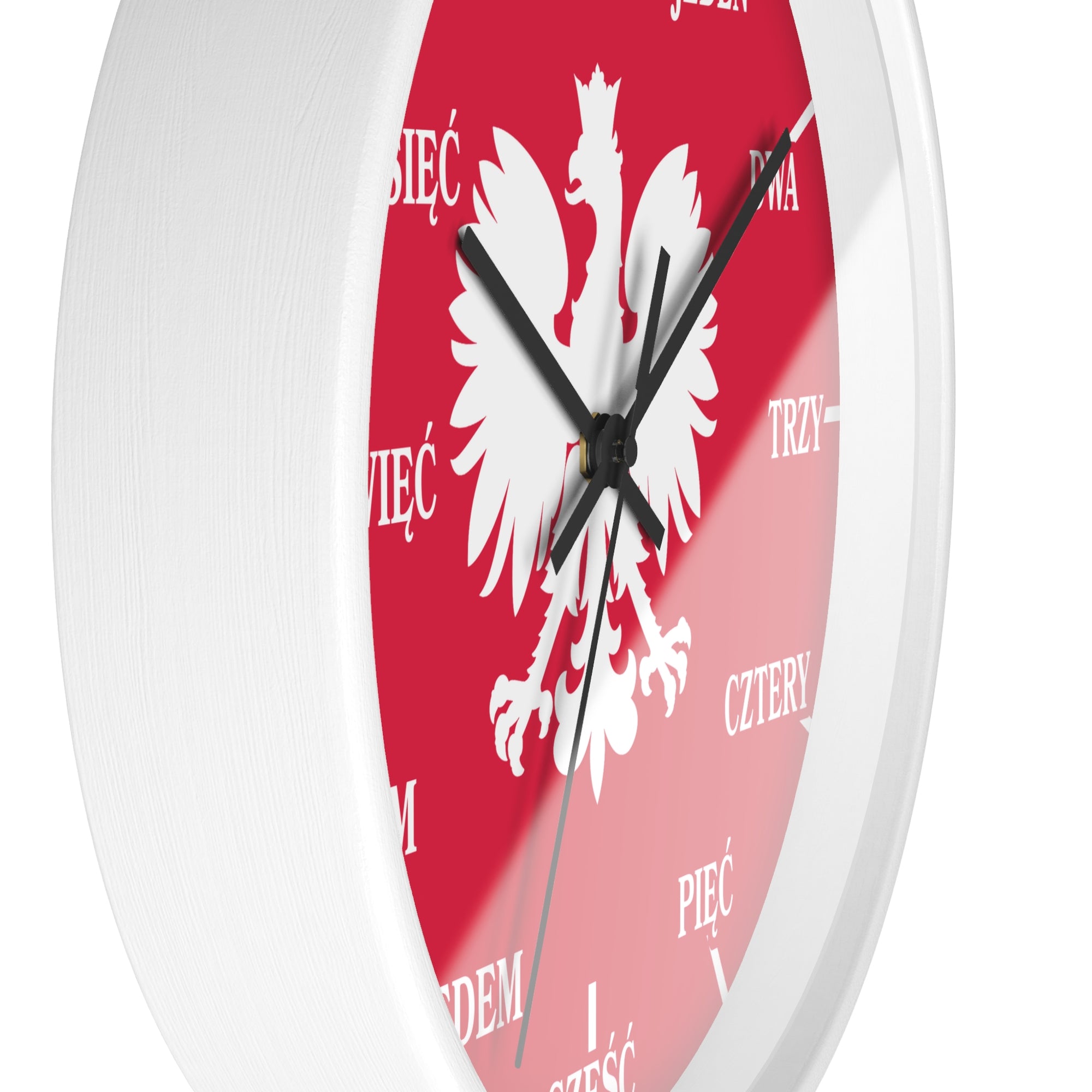 Polish Numbers Wall Clock