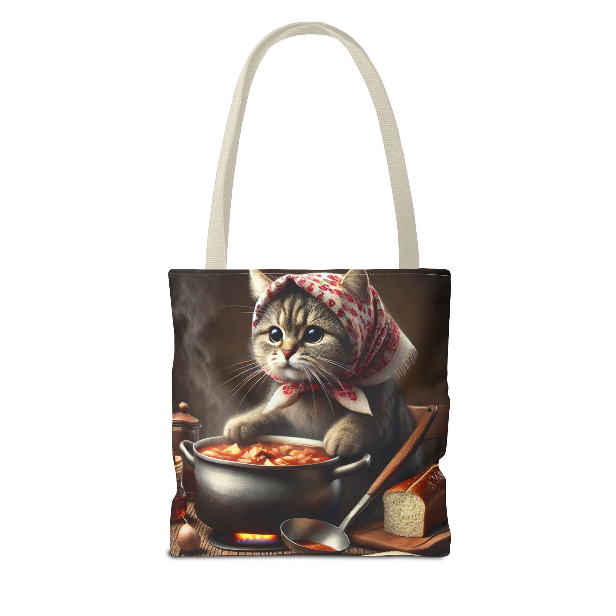 Cute Polish Cat Cooking Bigos Tote Bag