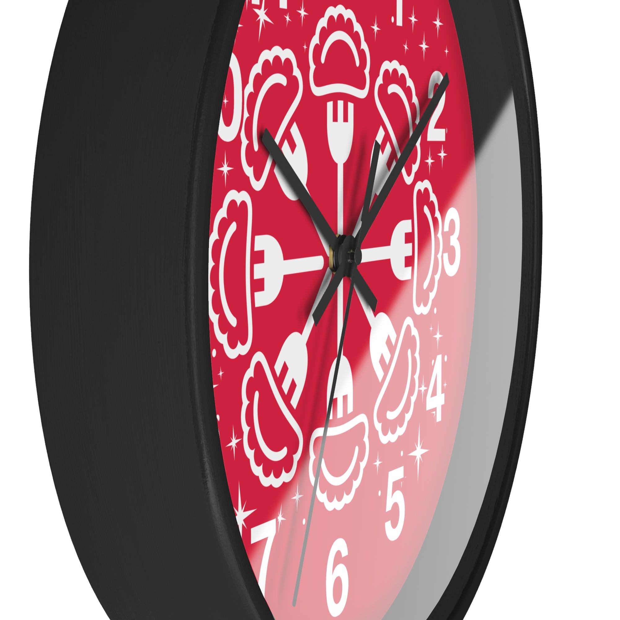 Pierogi Snowflake Wall Clock