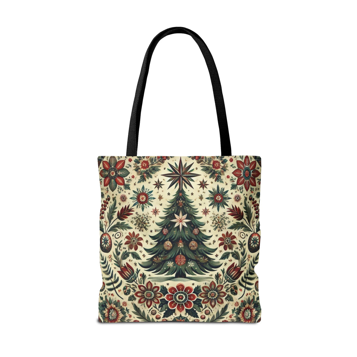 Vintage Christmas Tree Retro Tote Bag