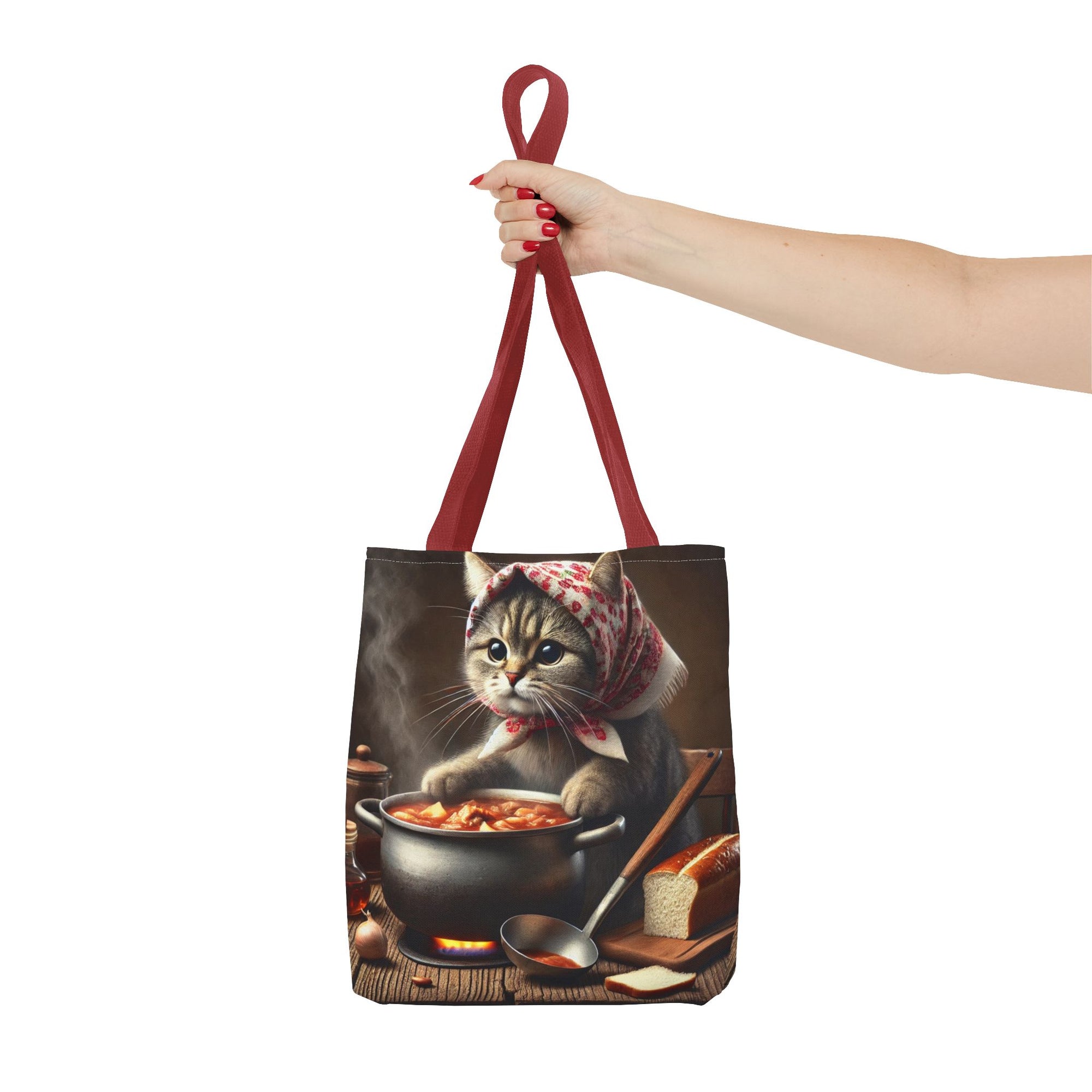 Cute Polish Cat Cooking Bigos Tote Bag