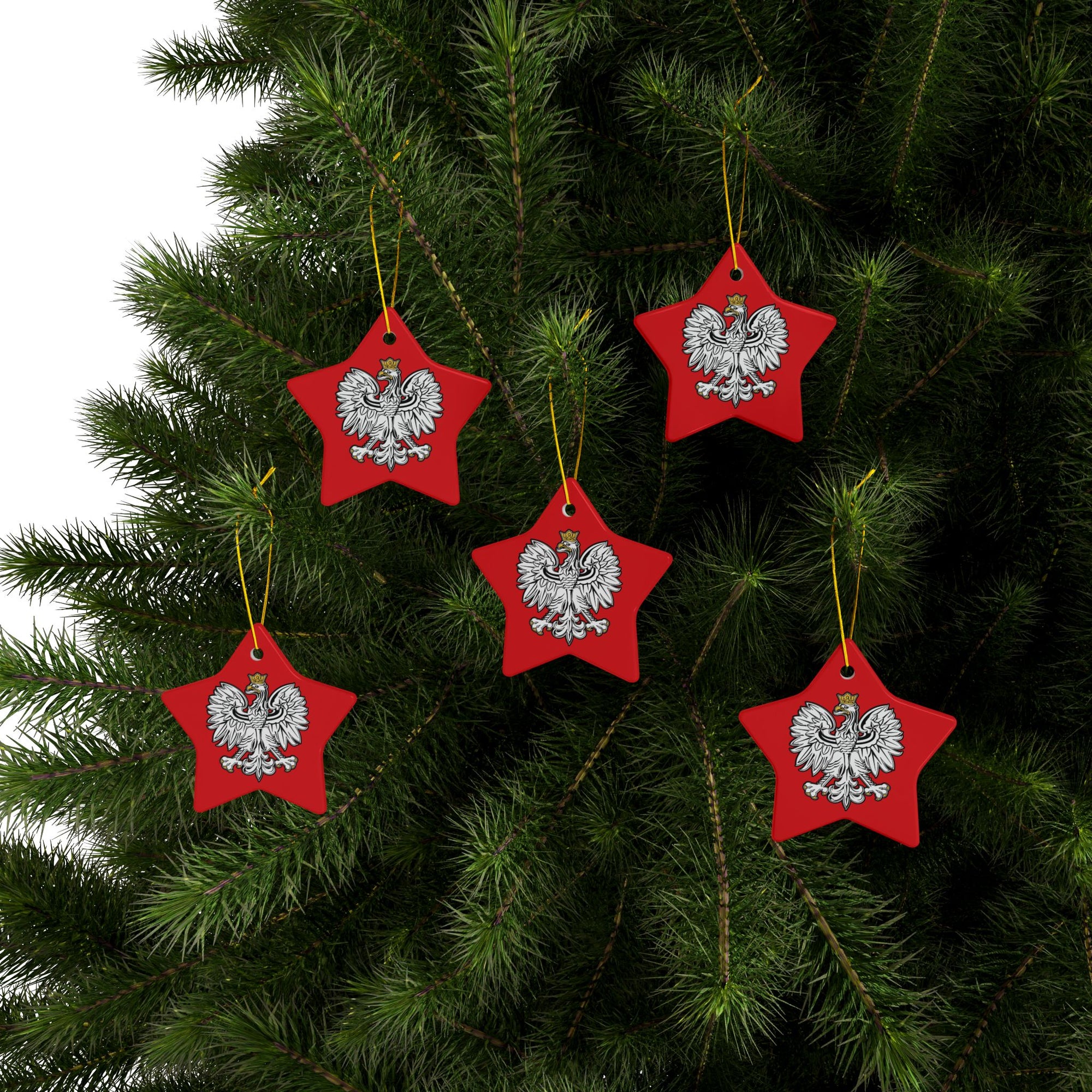 Polish Eagle Ceramic Ornaments