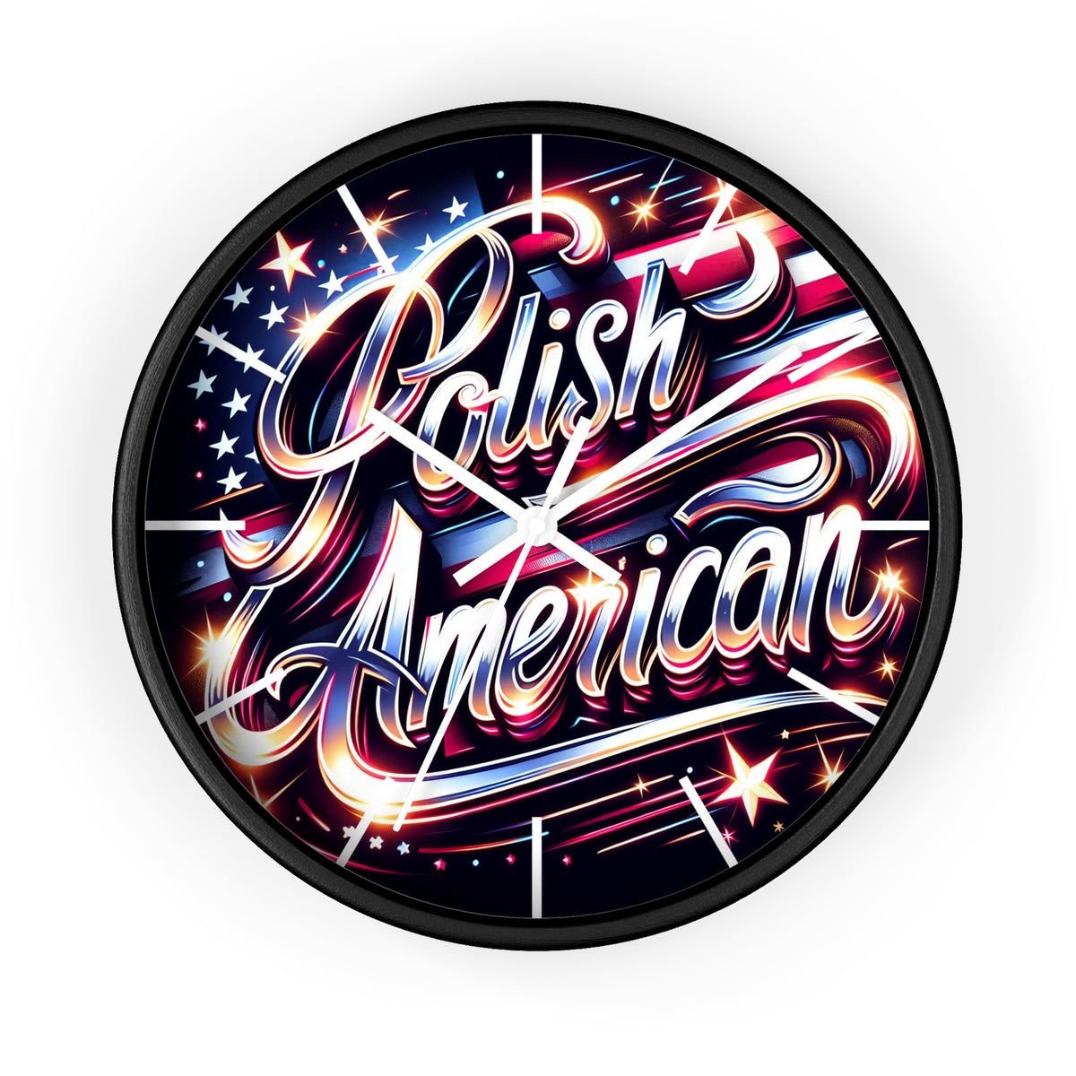 Polish American Pride Wall Clock