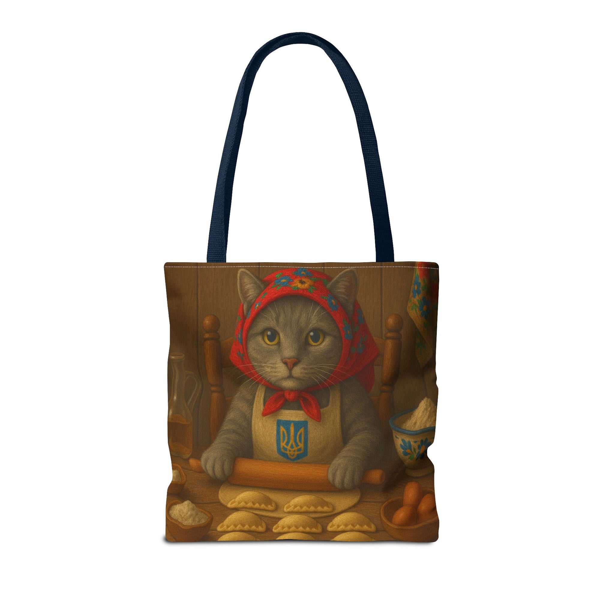 Baba Cat Ukrainian Babusia Making Varenyky