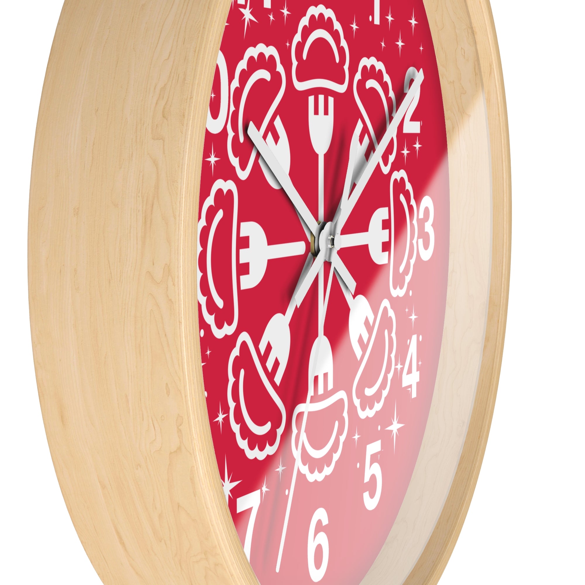 Pierogi Snowflake Wall Clock
