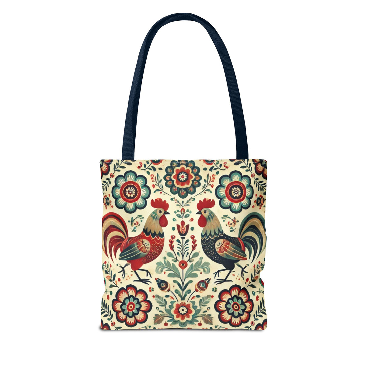 Polish Rooster Retro Themed Tote Bag