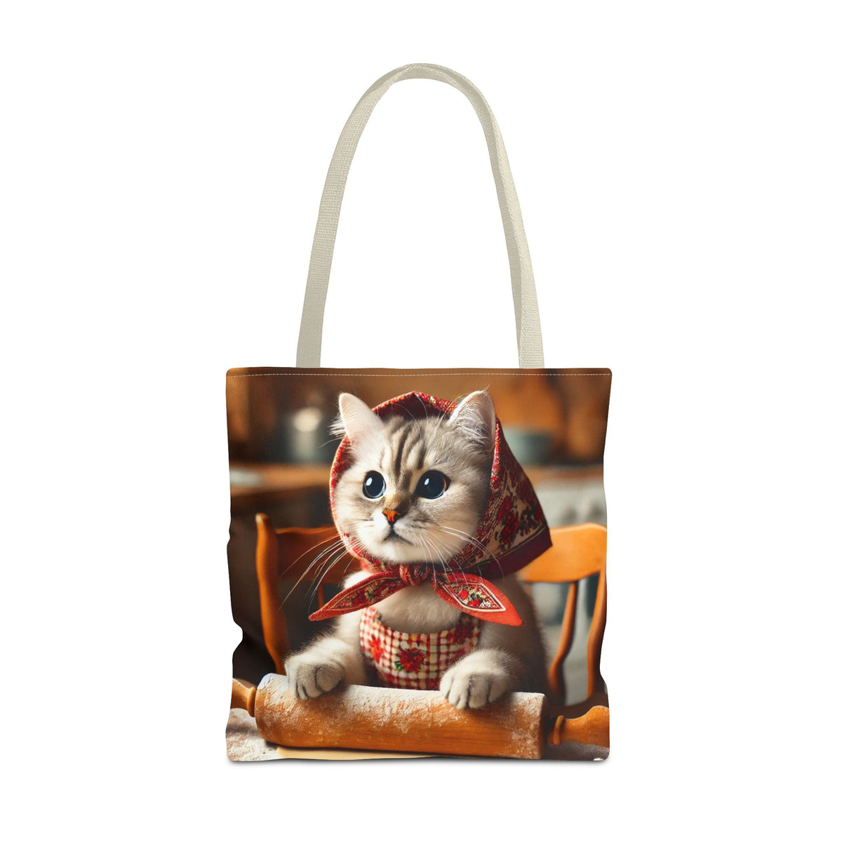 Adorable Polish Cat With Rolling Pin Tote Bag