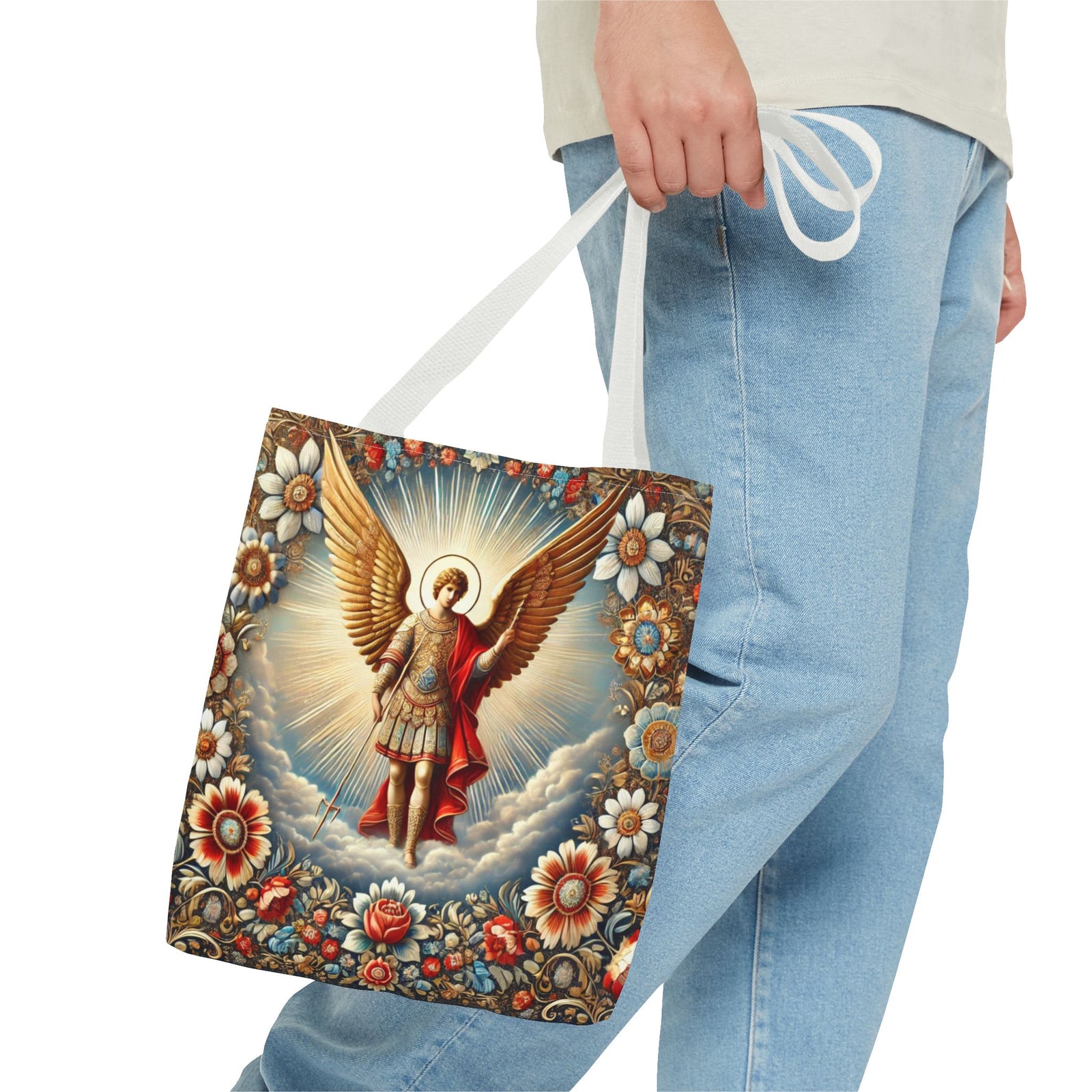 Archangel Michael Heavens Gate Biblical Tote Bag