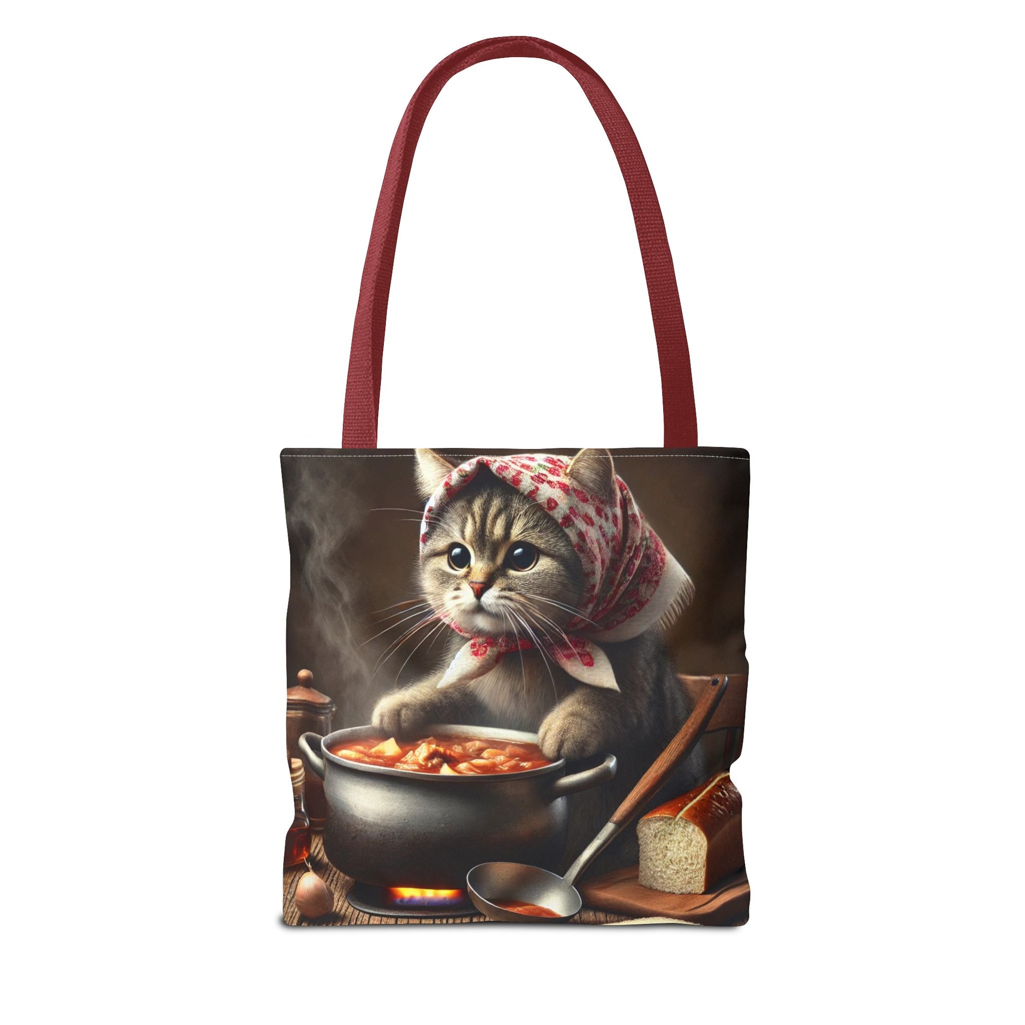 Cute Polish Cat Cooking Bigos Tote Bag