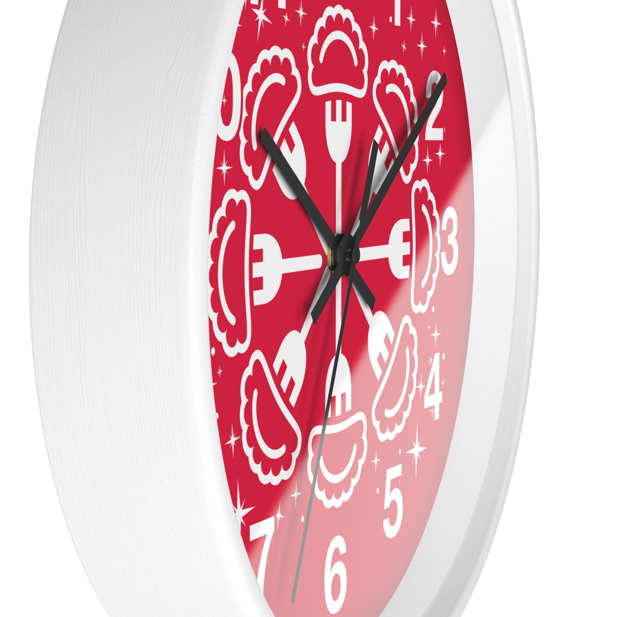 Pierogi Snowflake Wall Clock