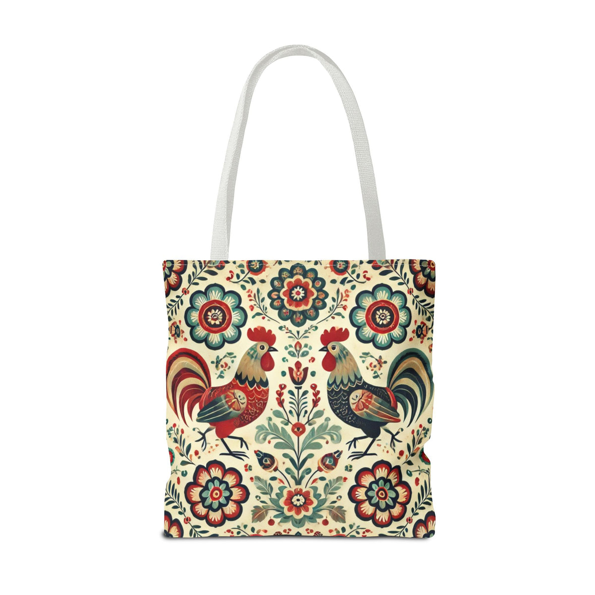 Polish Rooster Retro Themed Tote Bag