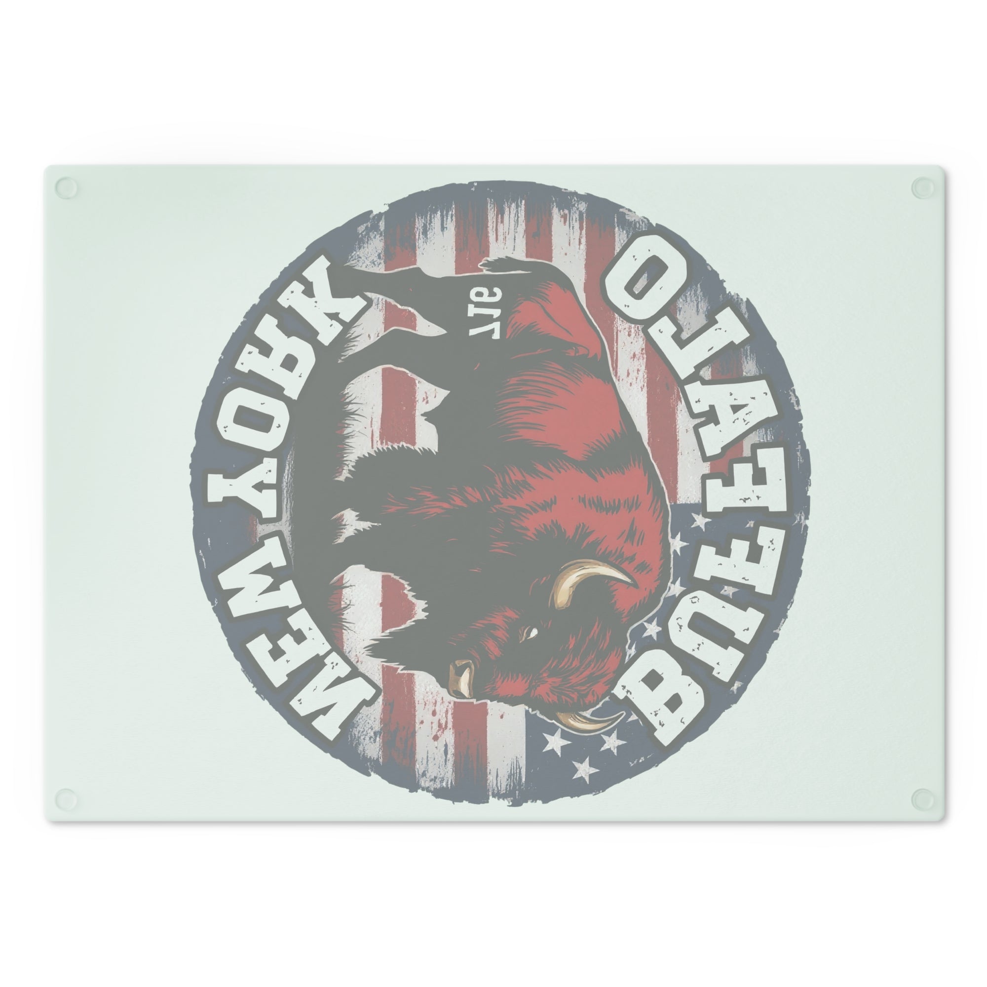 Buffalo NY 716 Tempered Glass Cutting Board