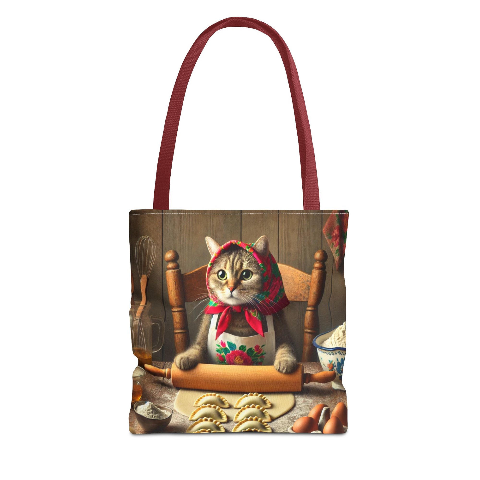 Babushka Cat Pierogi Making Tote Bag