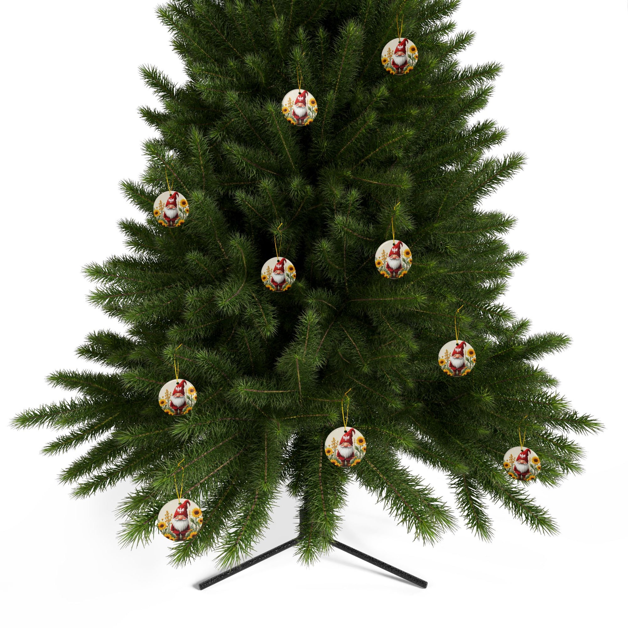 Polish Gnome Smiling Ceramic Ornaments
