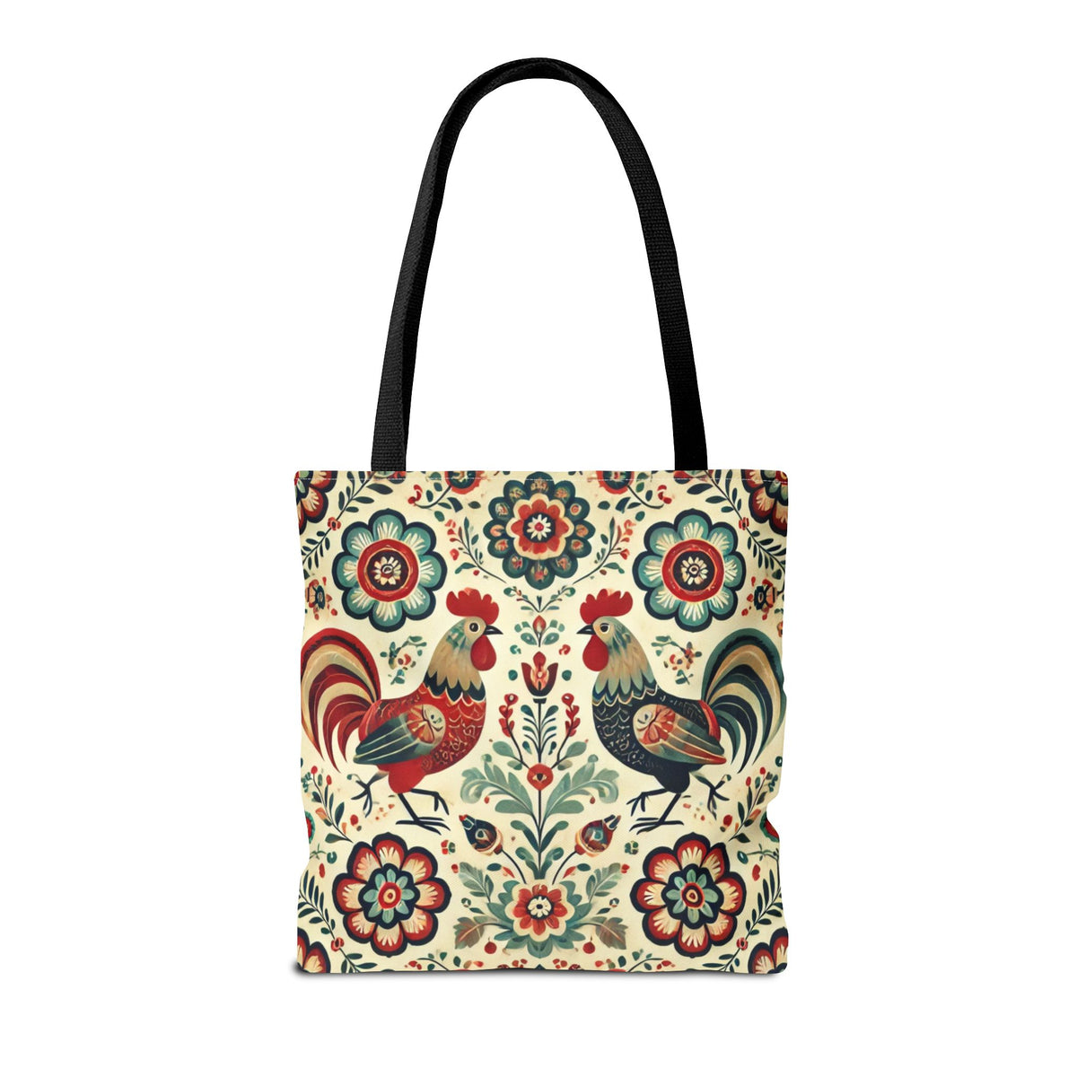 Polish Rooster Retro Themed Tote Bag