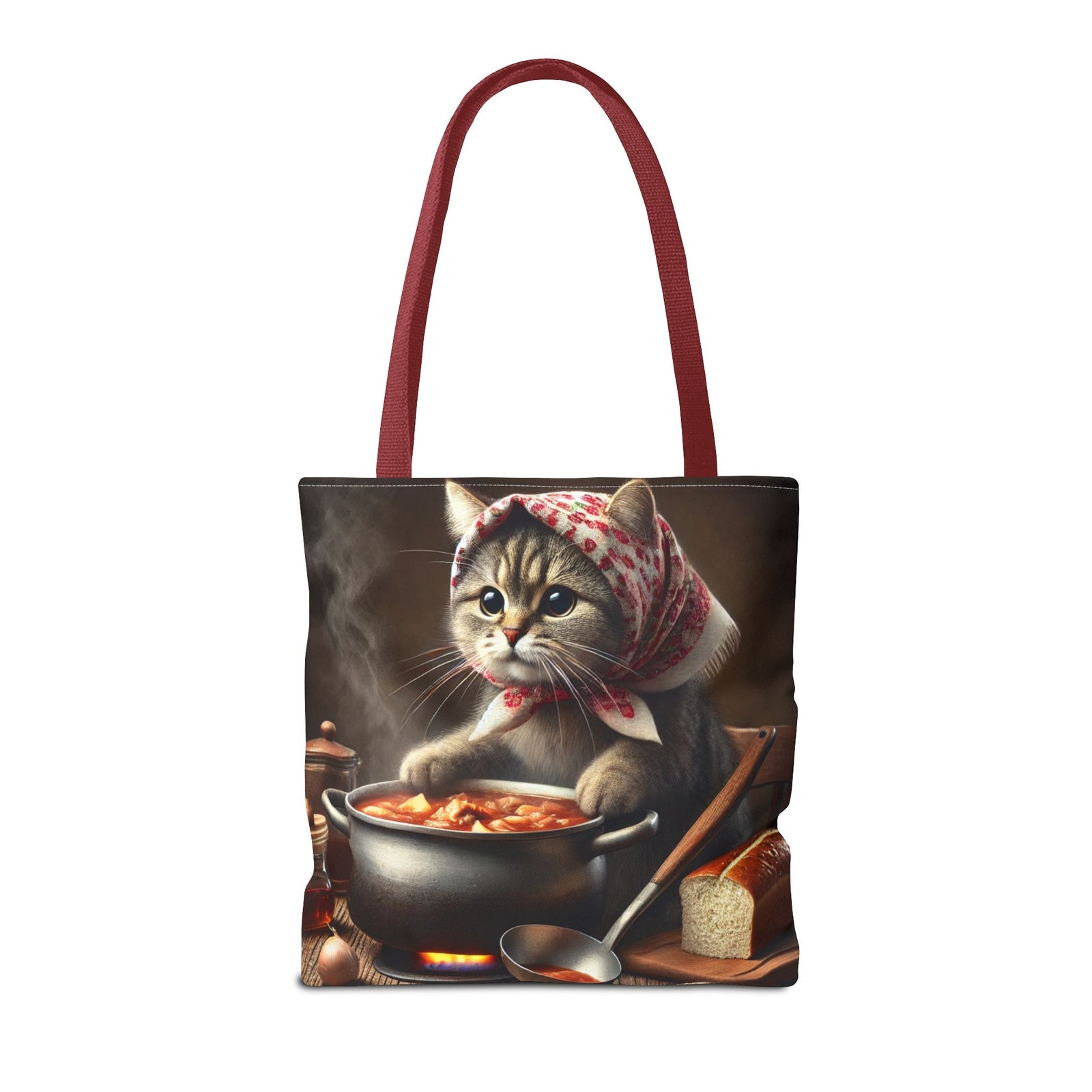 Cute Polish Cat Cooking Bigos Tote Bag