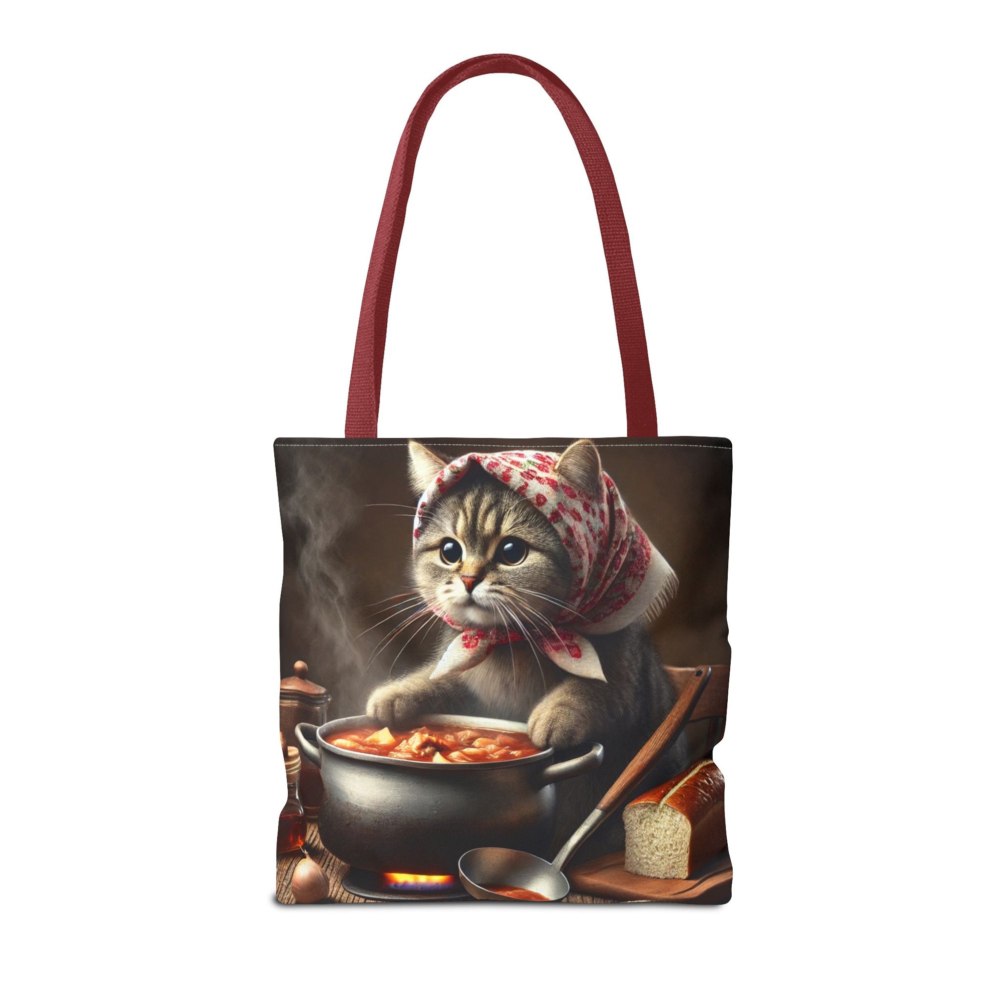 Cute Polish Cat Cooking Bigos Tote Bag