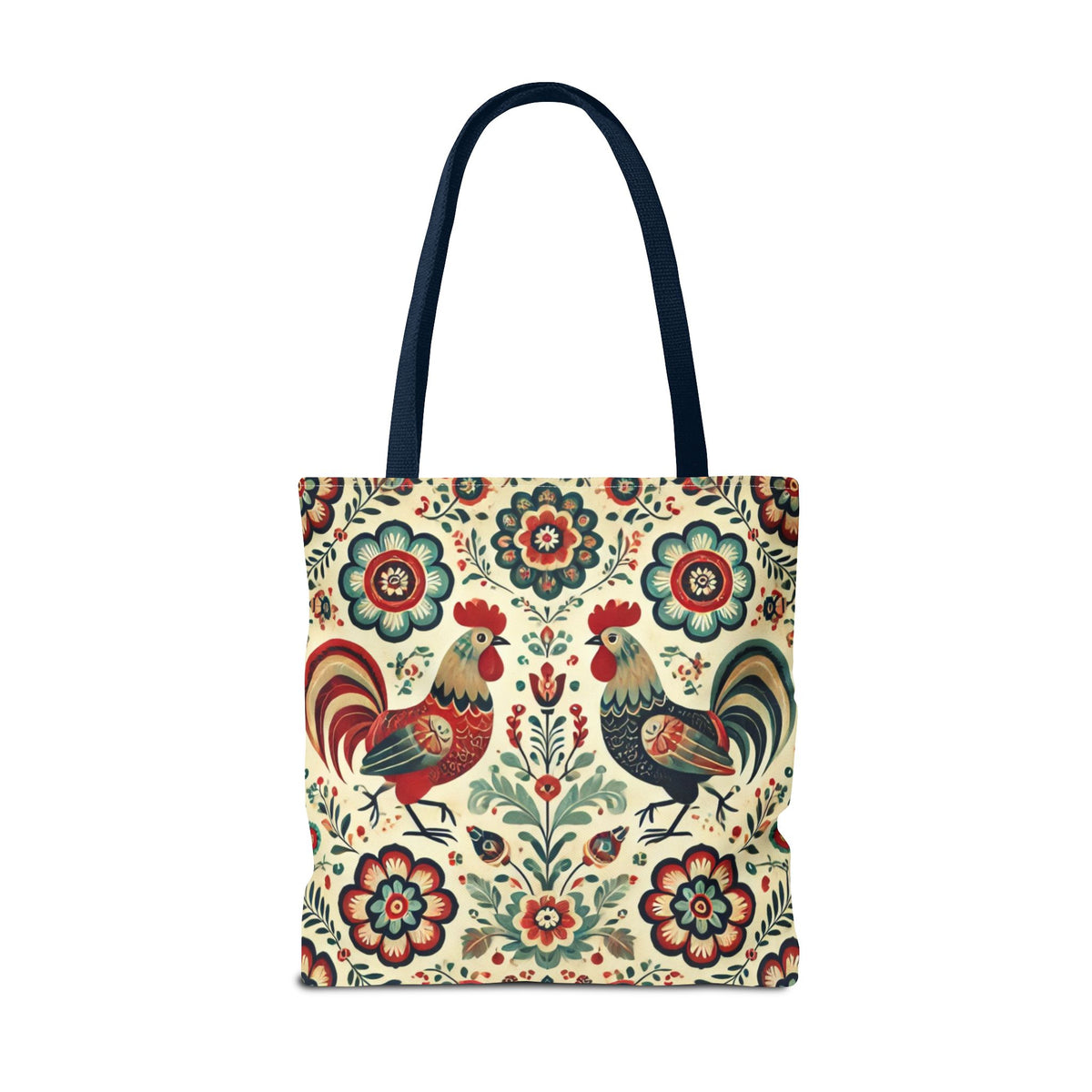 Polish Rooster Retro Themed Tote Bag