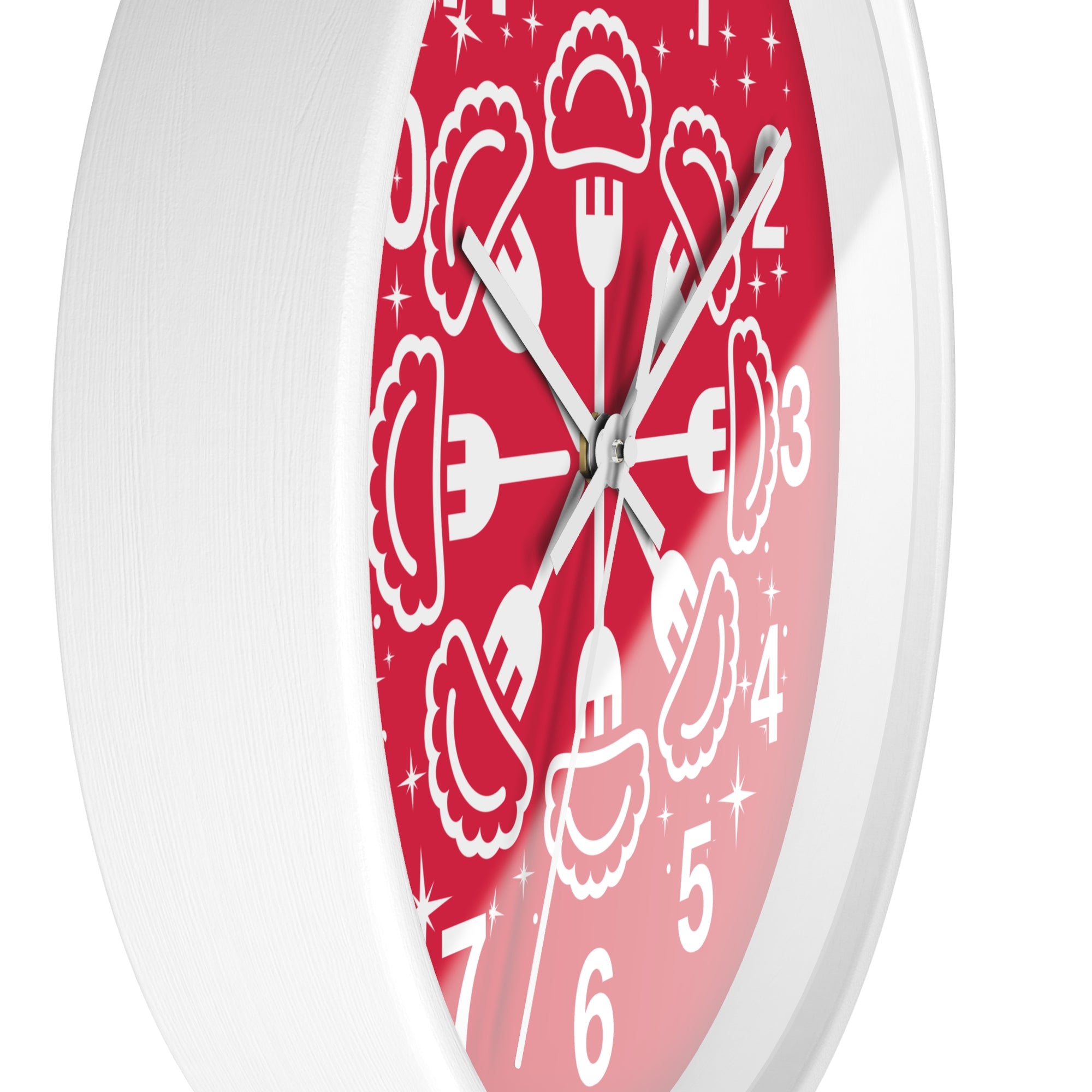 Pierogi Snowflake Wall Clock