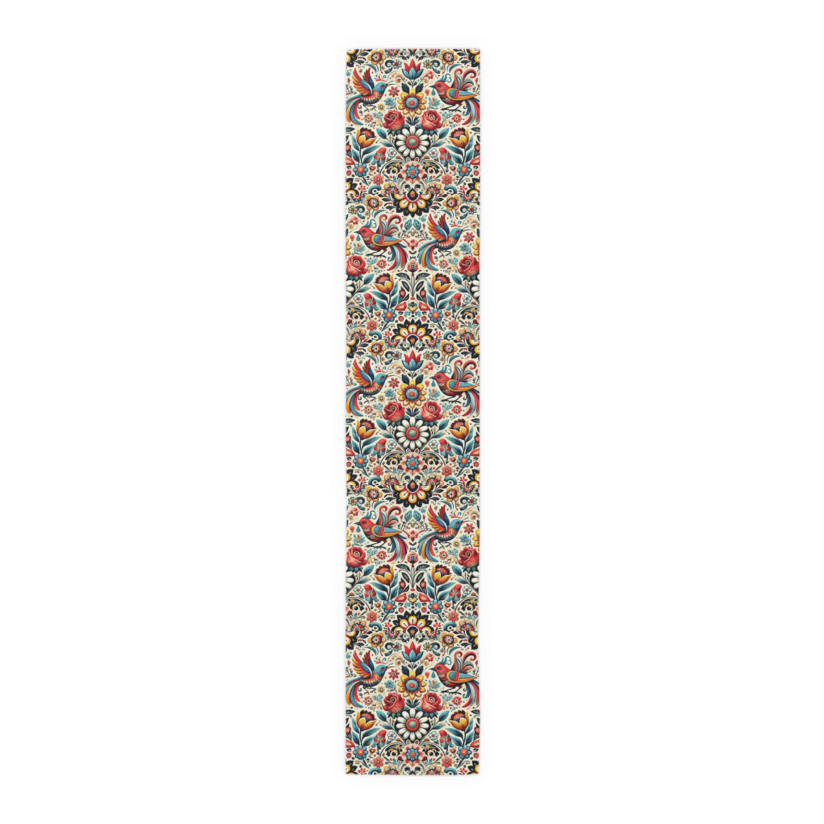 Birds and Flowers Floral Table Runner