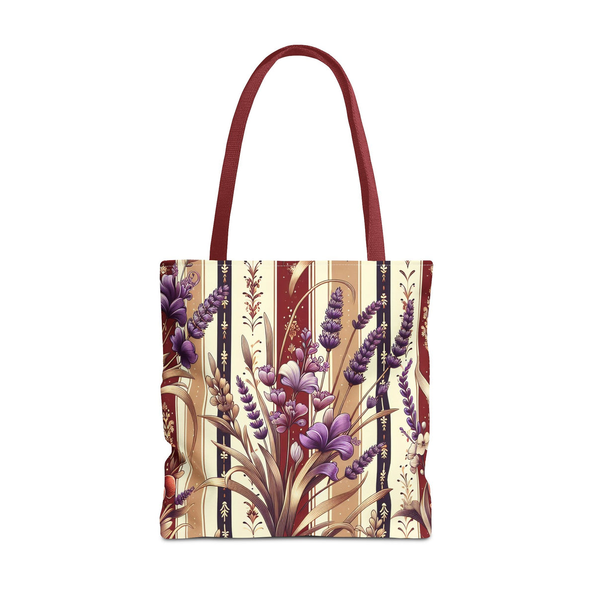 Lavender Floral Pattern Tote Bag