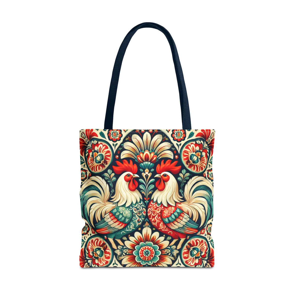Retro Polish Chicken Pattern Tote Bag