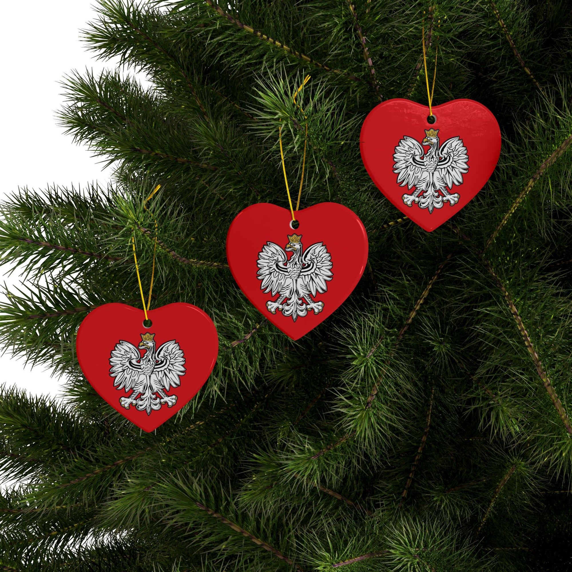 Polish Eagle Ceramic Ornaments