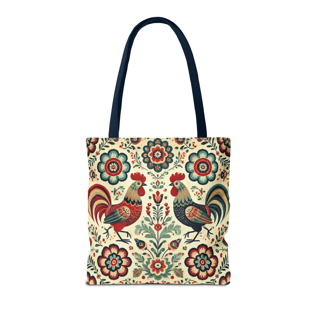 Polish Rooster Retro Themed Tote Bag