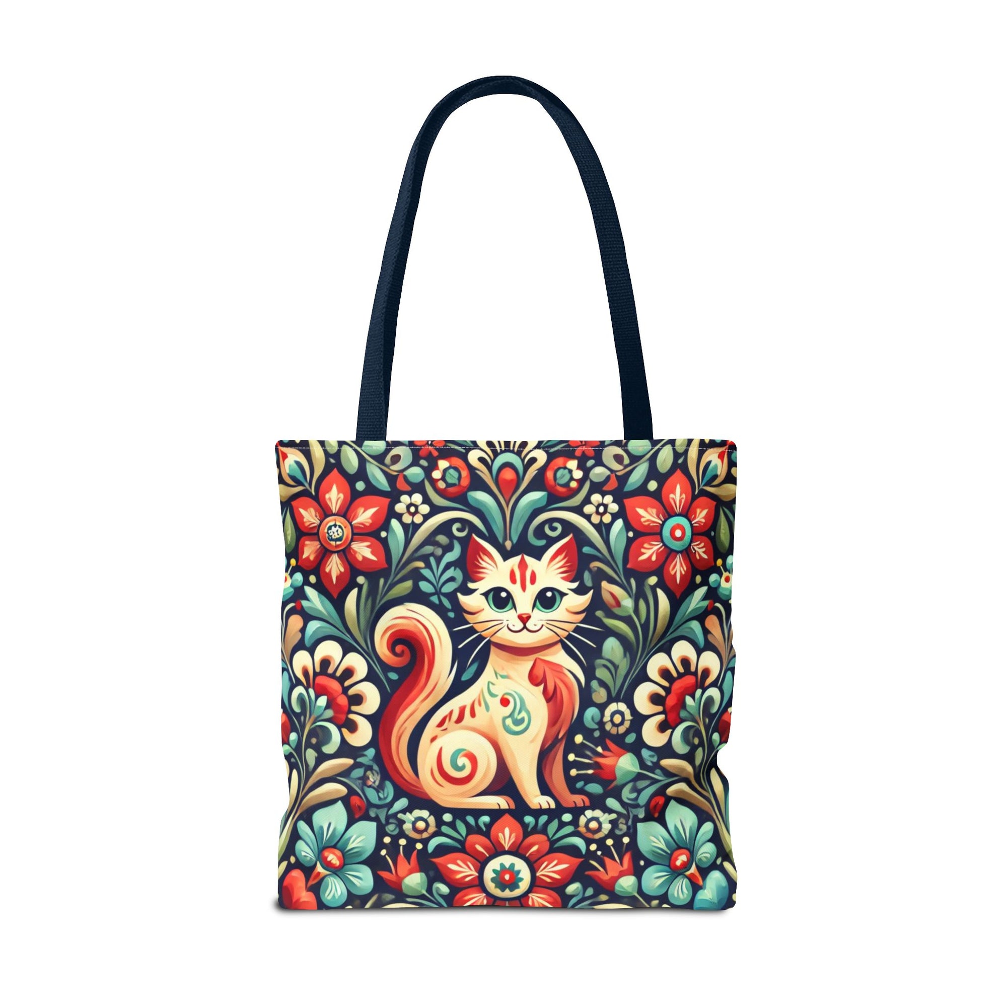 Orange Cat Folk Art Tote Bag (AOP)