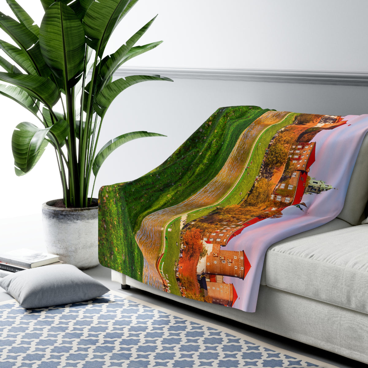 Wawel Castle Sherpa Fleece Blanket