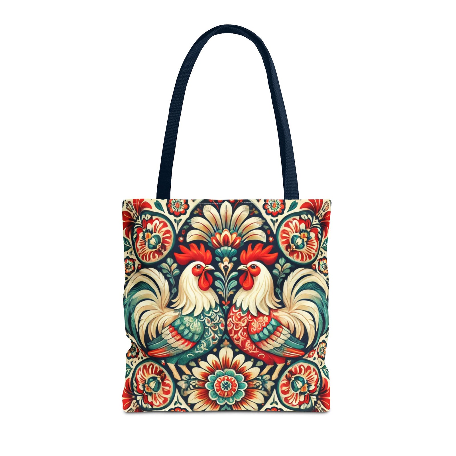 Retro Polish Chicken Pattern Tote Bag