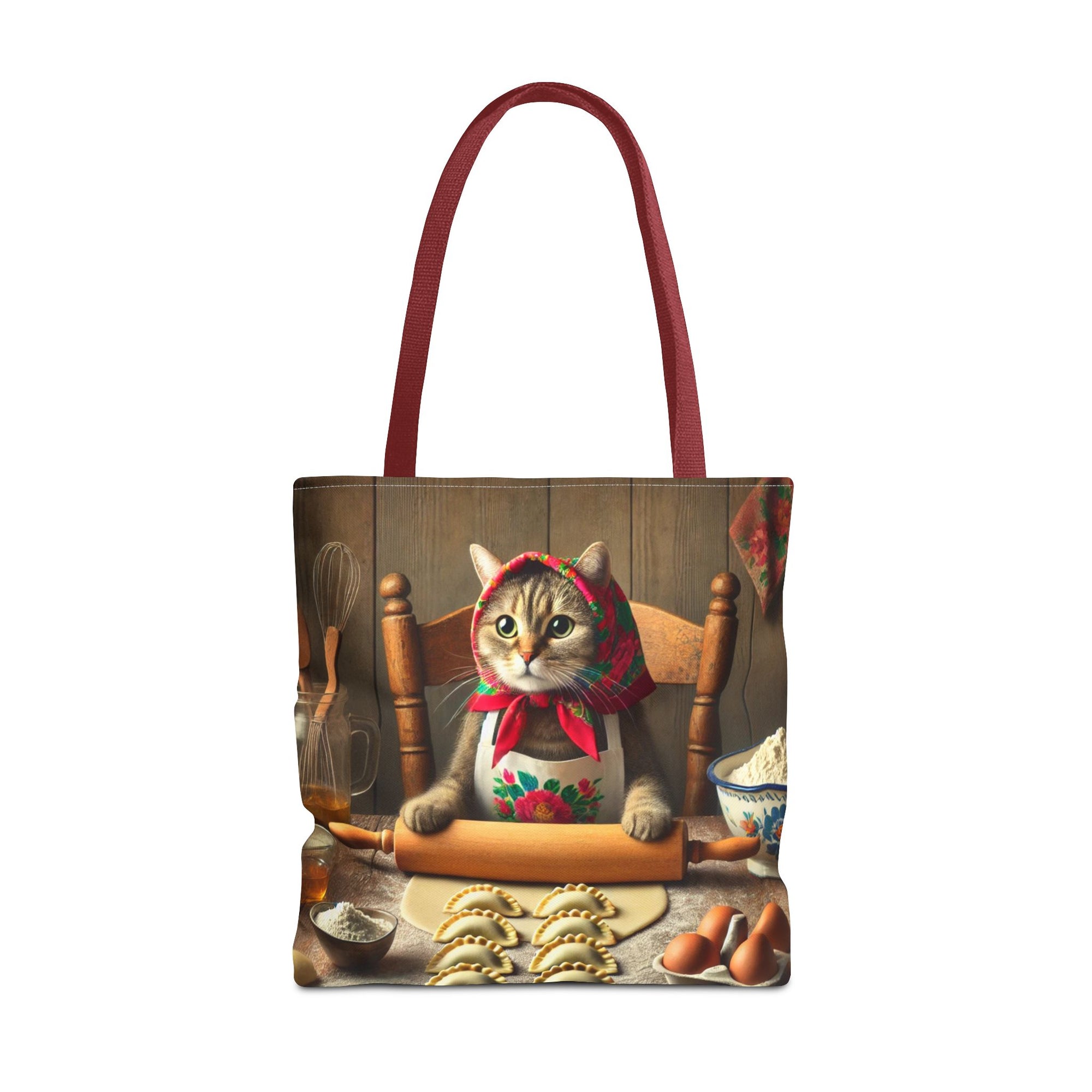 Babushka Cat Pierogi Making Tote Bag