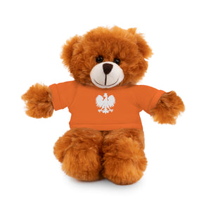 Stuffed Animals with Polish Eagle Tee - Orange / Bear / 8" - Polish Shirt Store