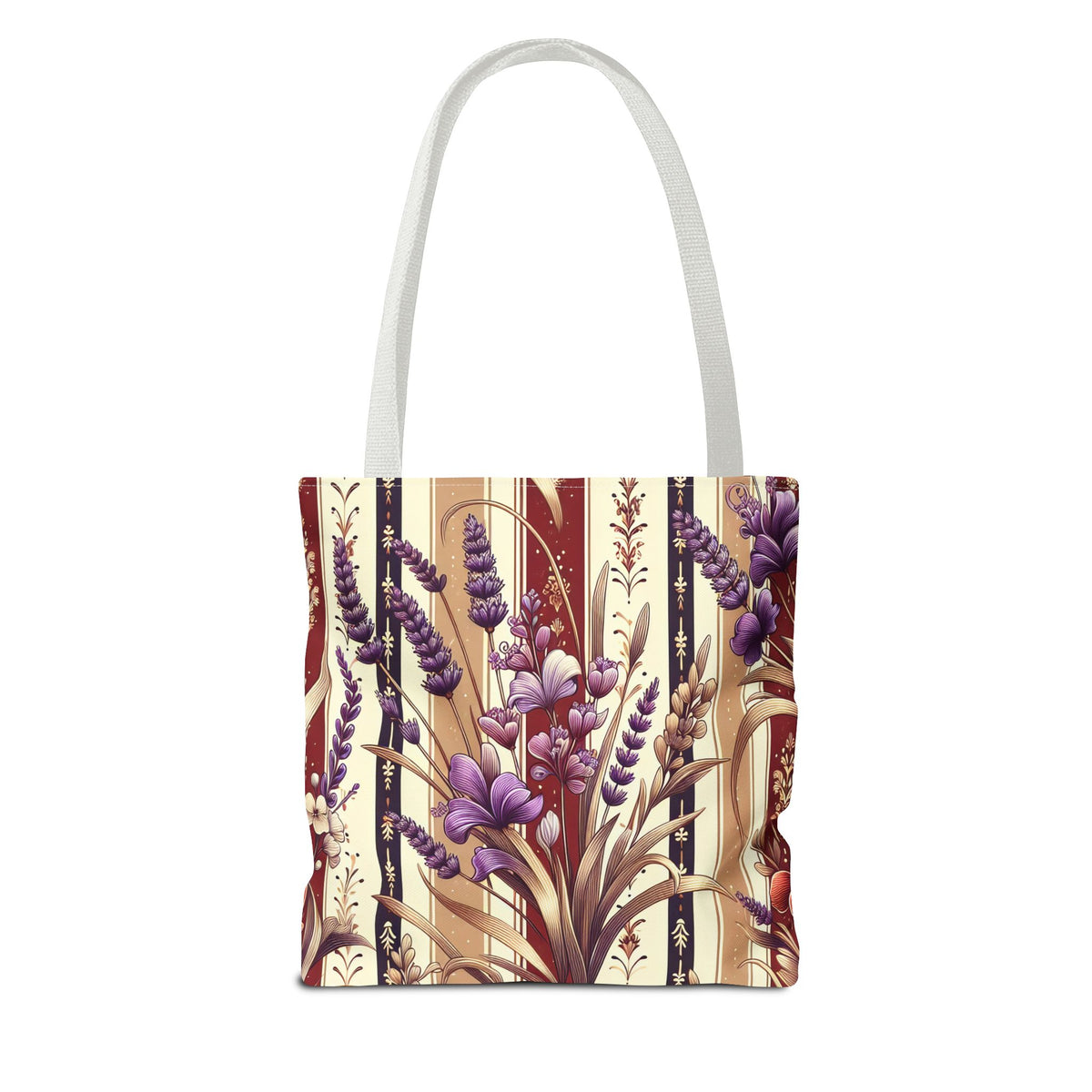 Lavender Floral Pattern Tote Bag