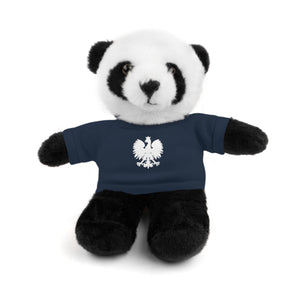 Stuffed Animals with Polish Eagle Tee - Navy / Panda / 8" - Polish Shirt Store