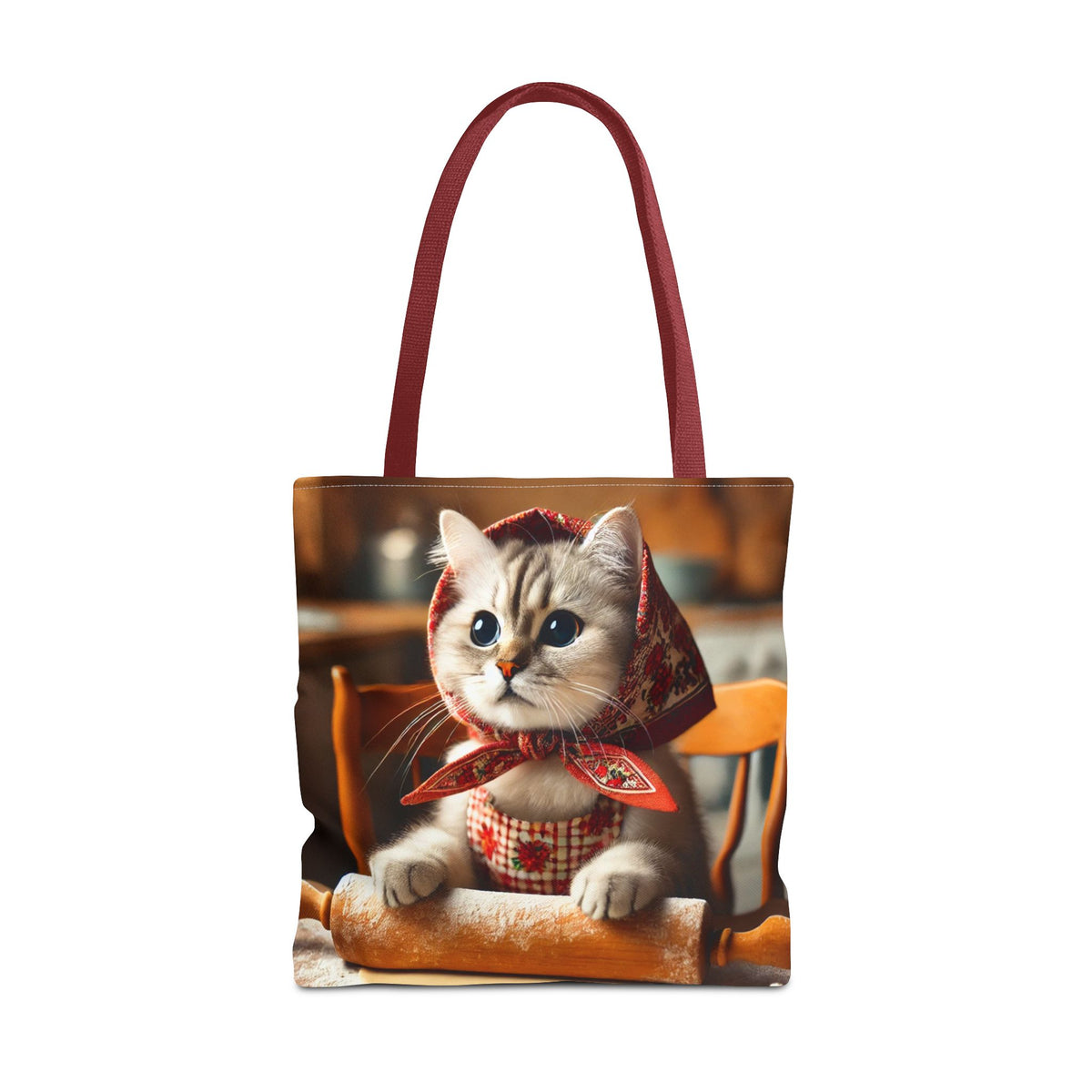Adorable Polish Cat With Rolling Pin Tote Bag