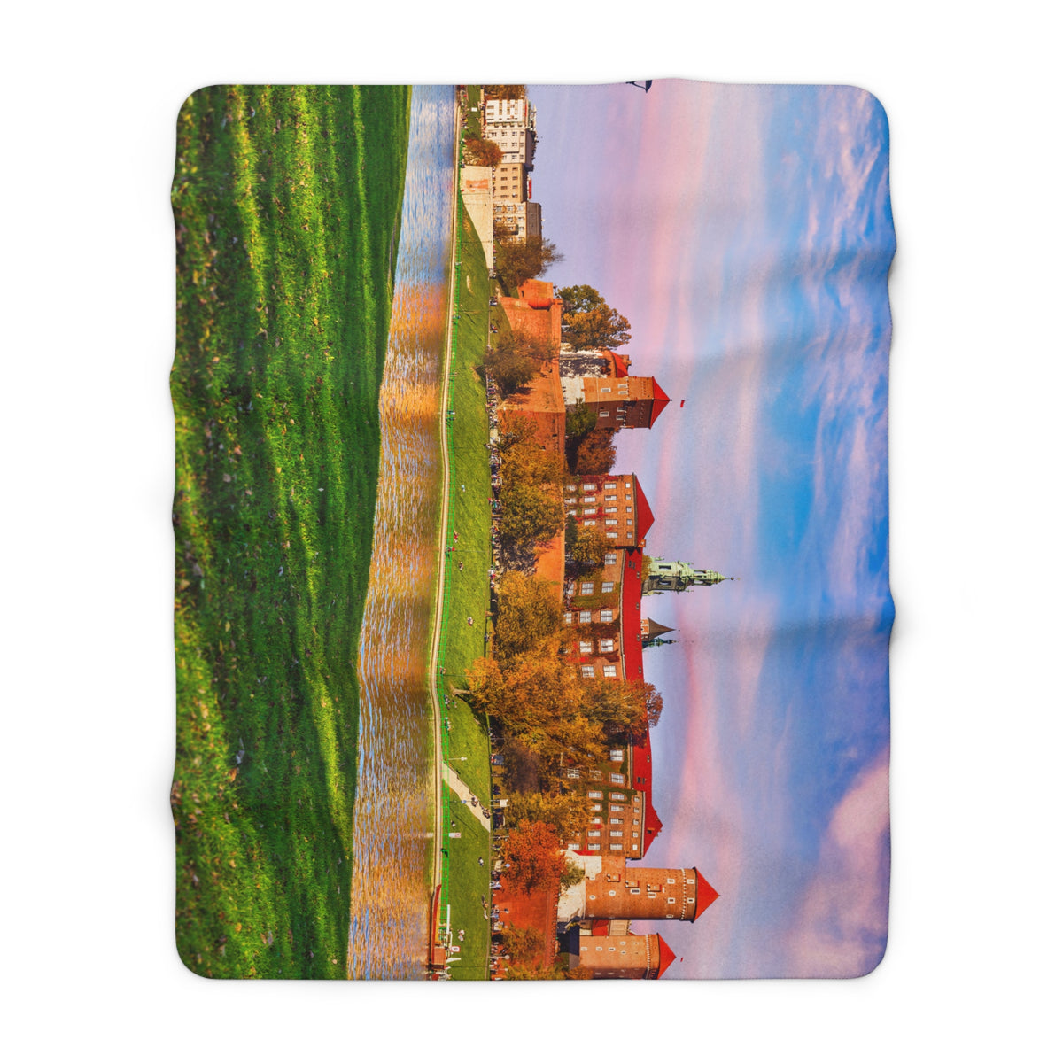 Wawel Castle Sherpa Fleece Blanket