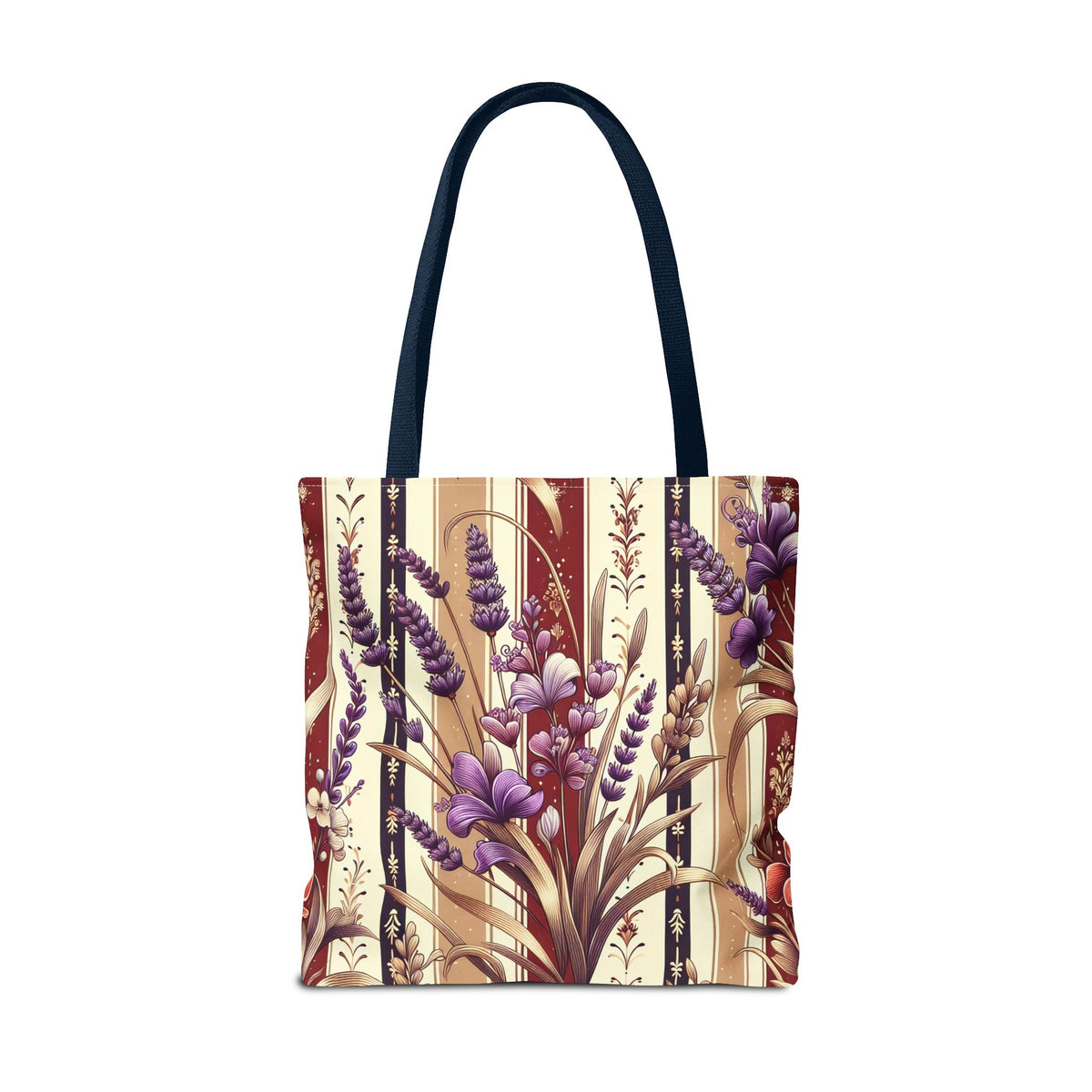 Lavender Floral Pattern Tote Bag