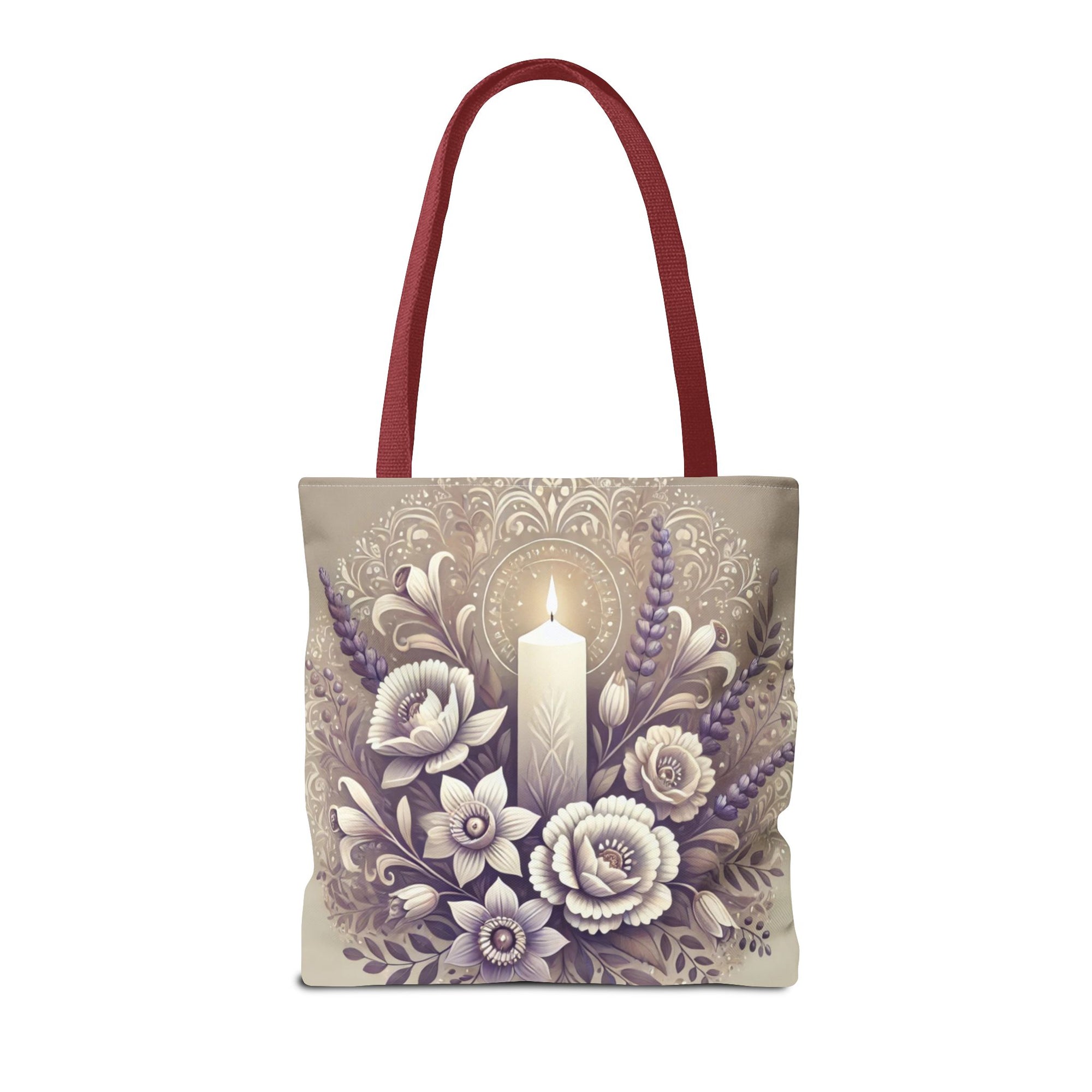 All Saints Day Religious Floral Folk Art Tote Bag