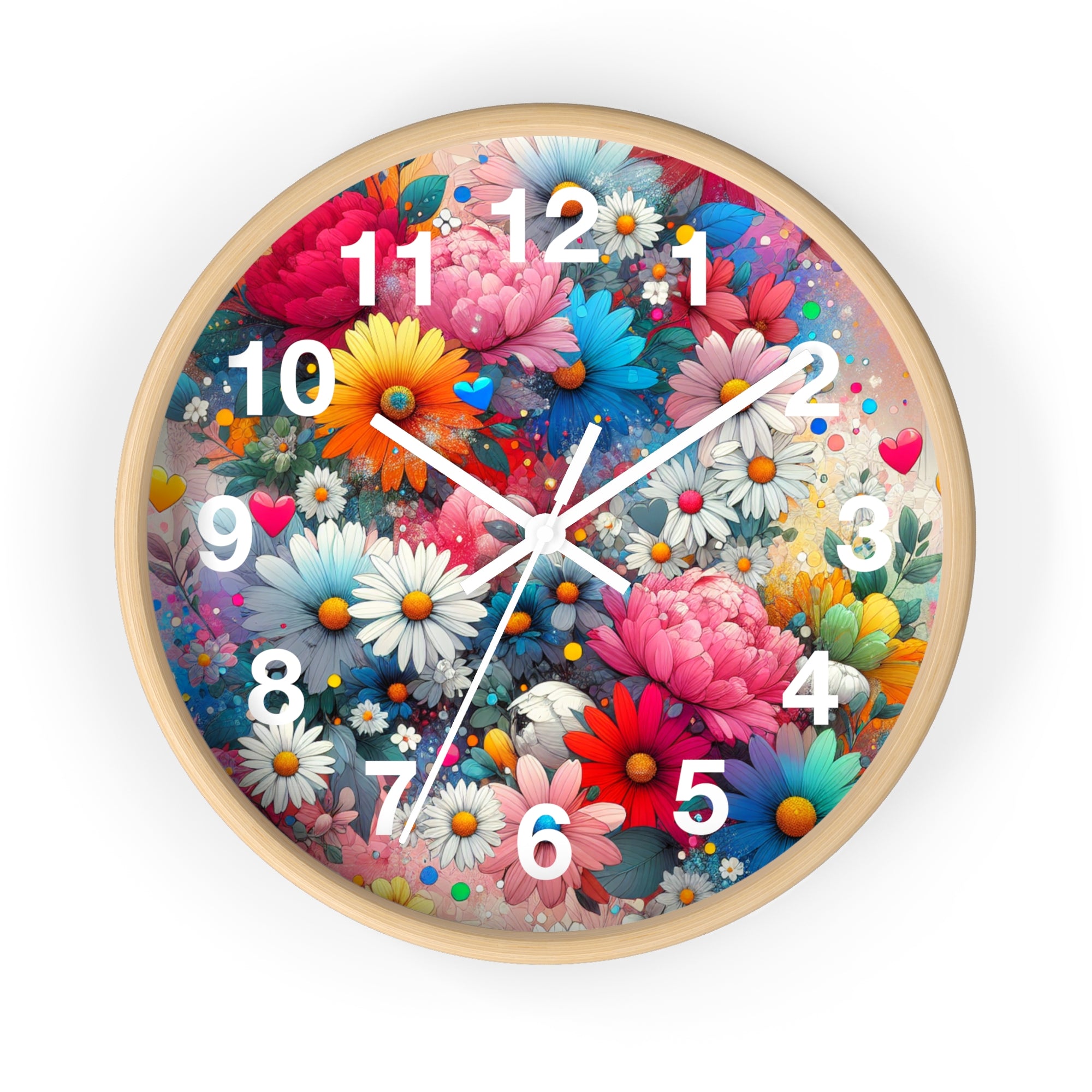 Blooming Floral Wall Clock