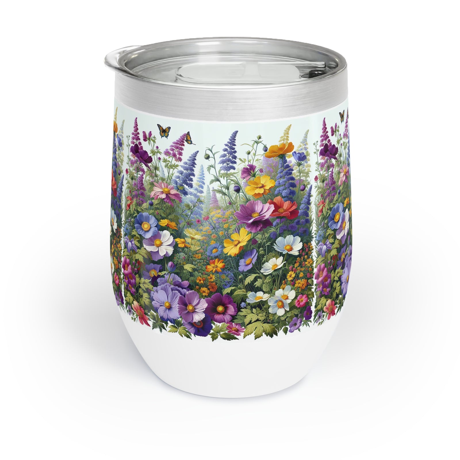 Polish Floral Wine Tumbler
