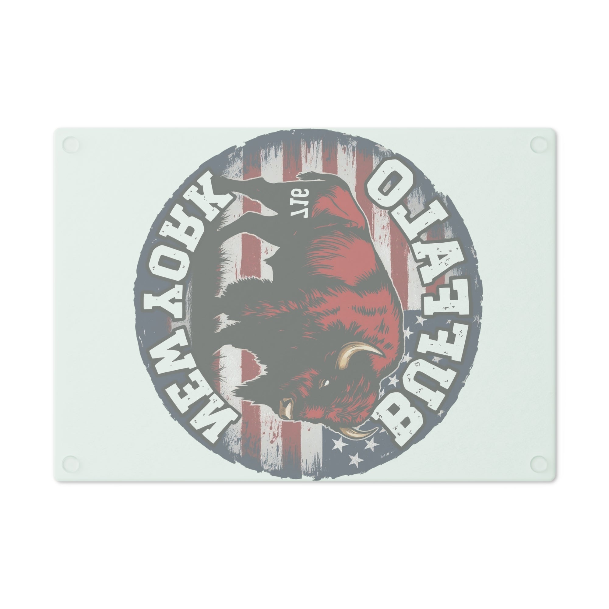 Buffalo NY 716 Tempered Glass Cutting Board