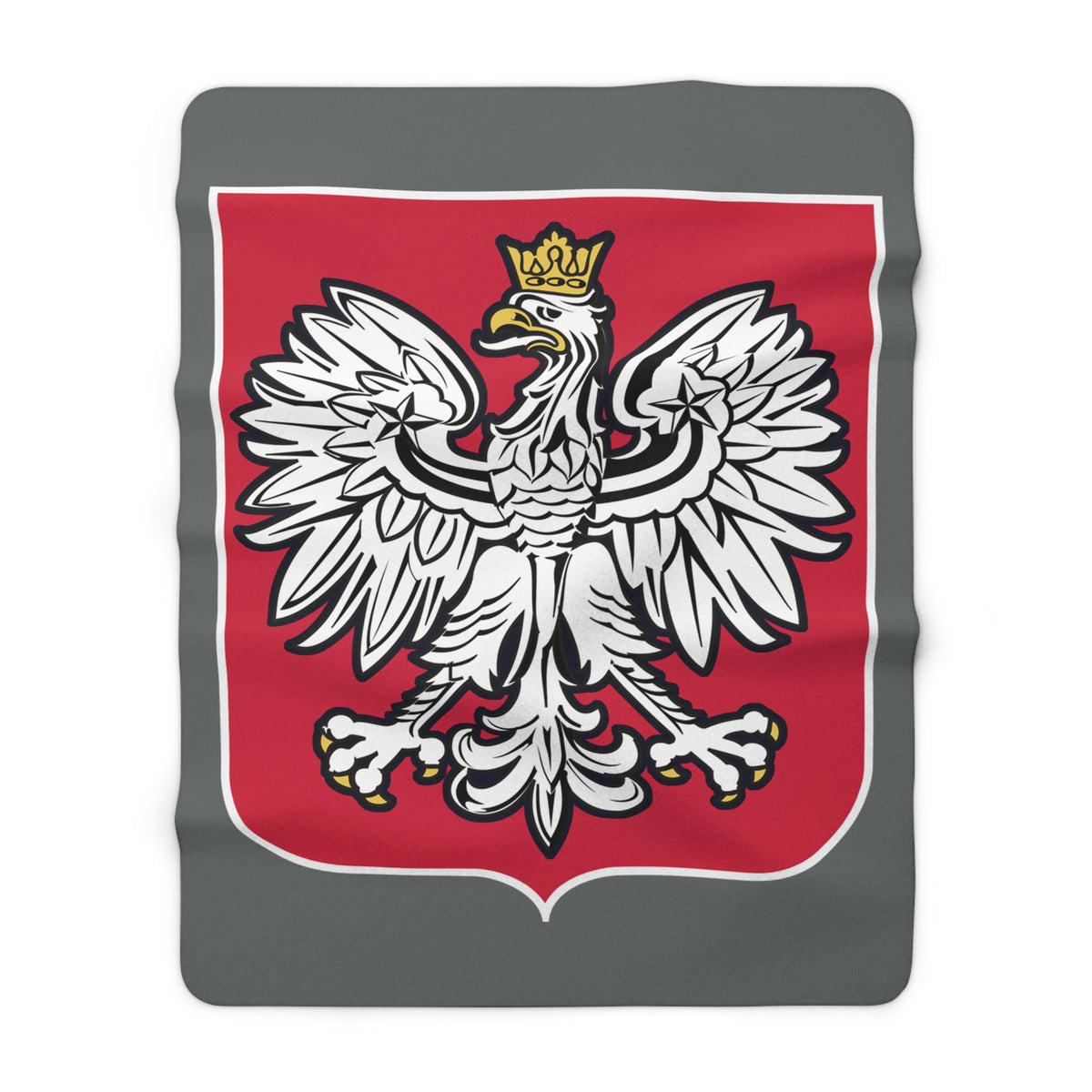 Poland Coat of Arms Sherpa Fleece Blanket