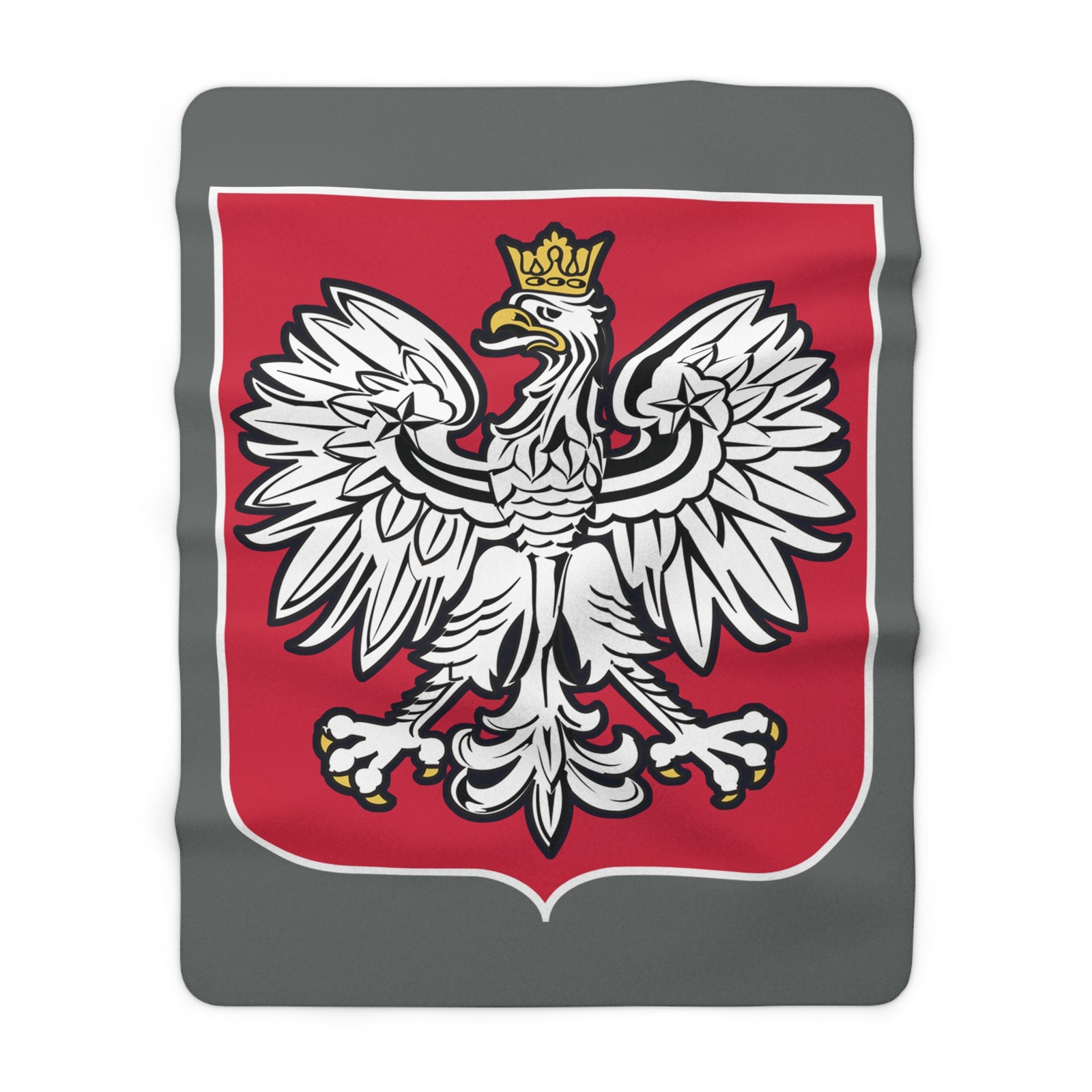 Poland Coat of Arms Sherpa Fleece Blanket