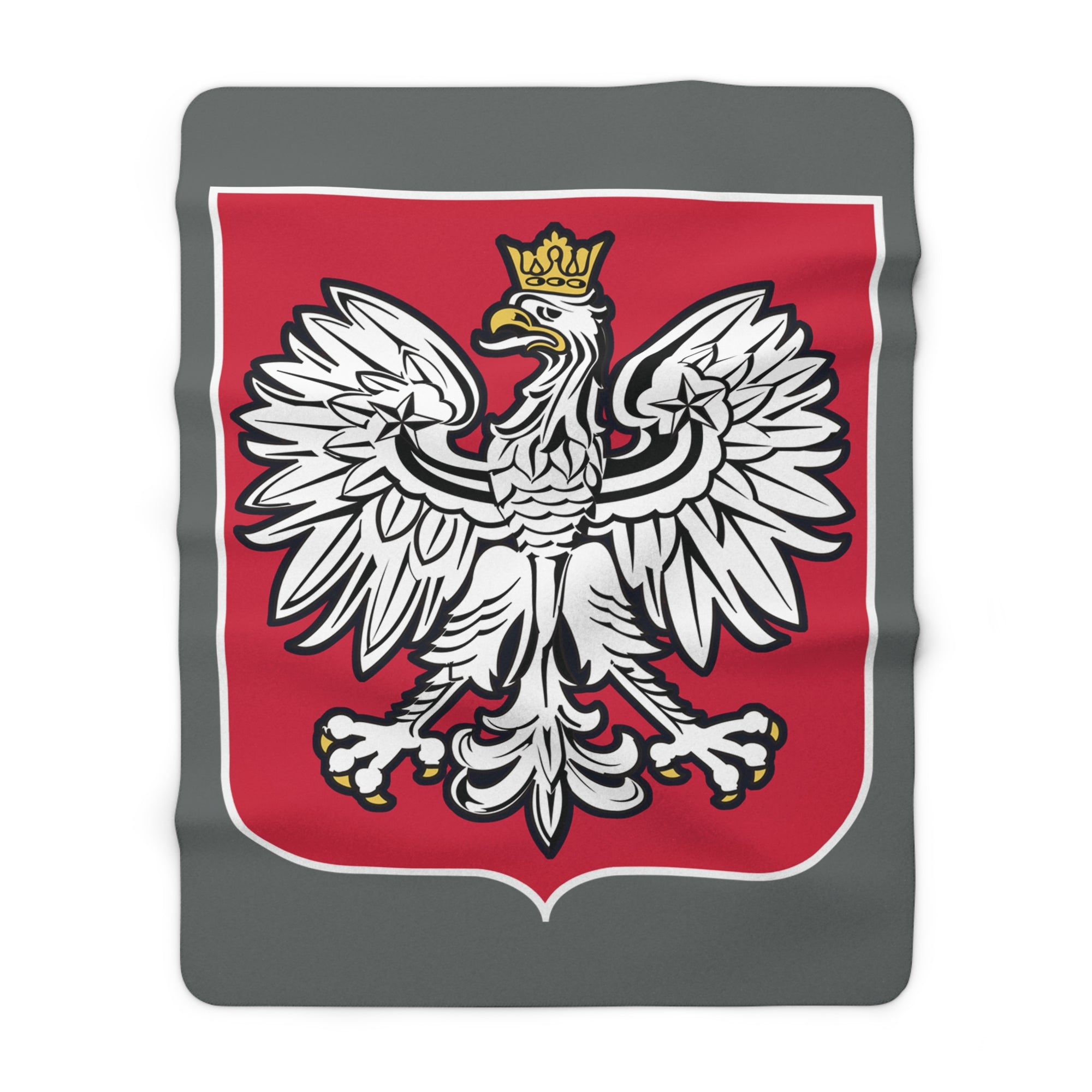 Poland Coat of Arms Sherpa Fleece Blanket