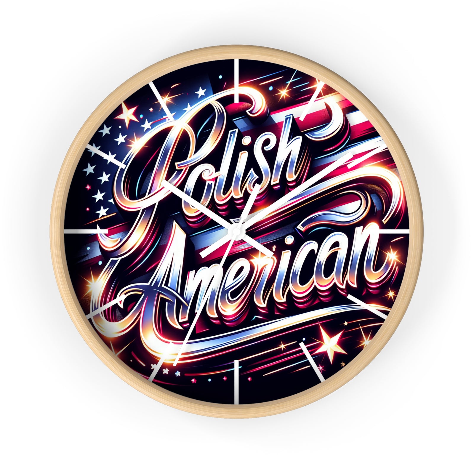 Polish American Pride Wall Clock